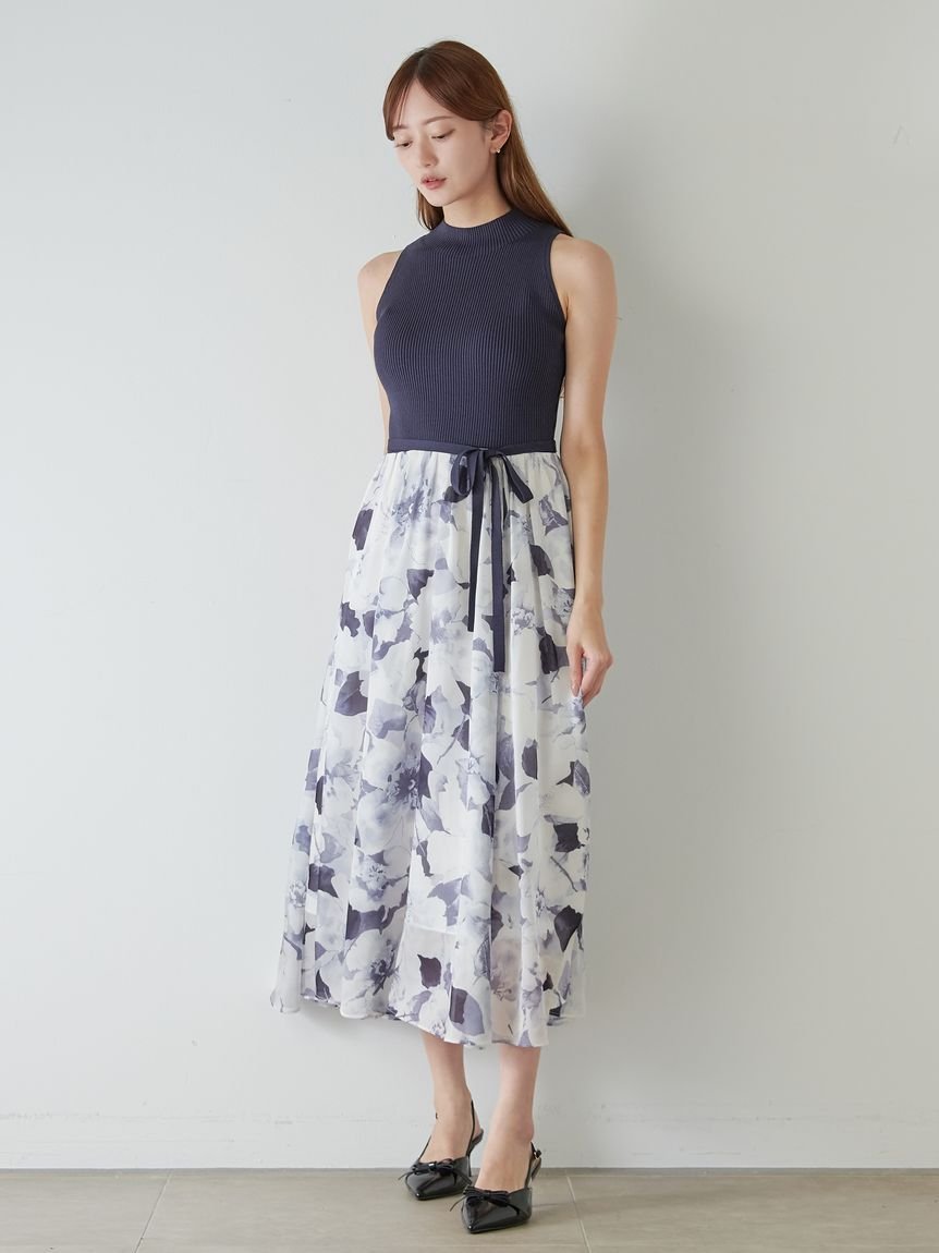 SNIDEL｜ノースリニットドッキングワンピース | Rakuten Fashion(楽天