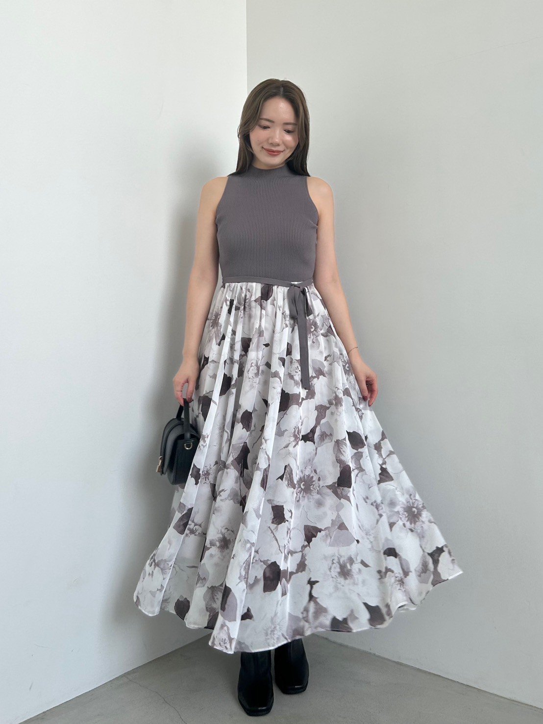 SNIDEL｜ノースリニットドッキングワンピース | Rakuten Fashion(楽天