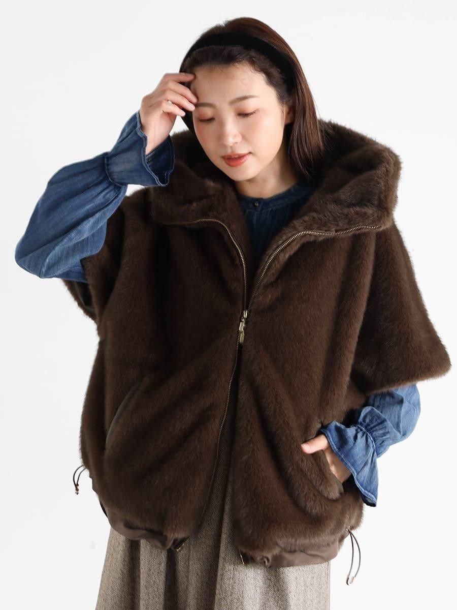 Vin｜ミンクライクフェイクファーコート | Rakuten Fashion(楽天