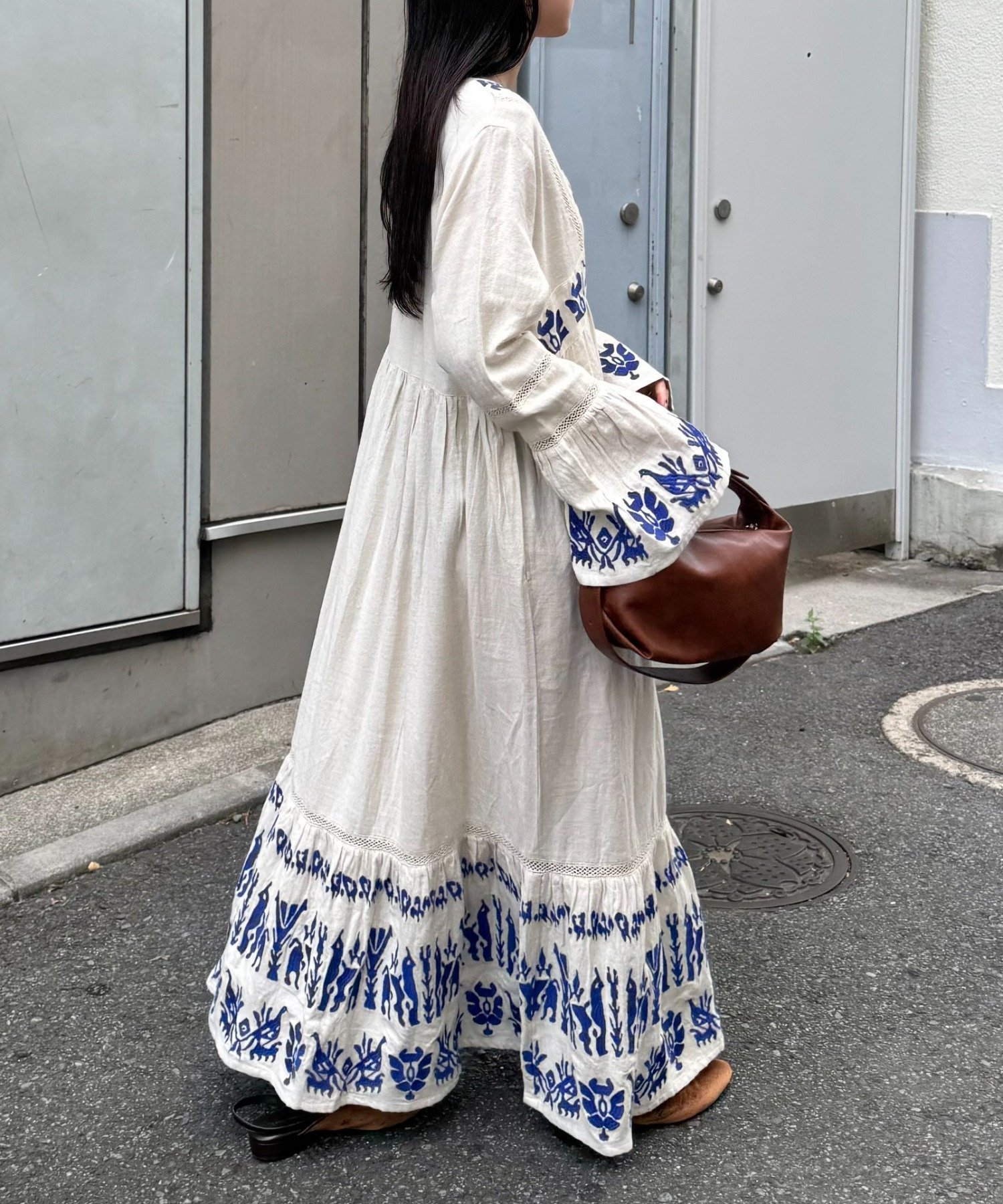 CIAOPANIC TYPY｜【aguni】刺繍Vネックフレアスリーブワンピ | Rakuten