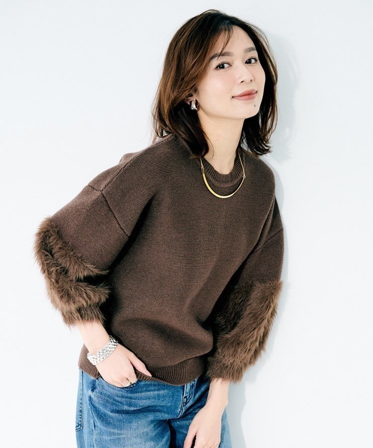 UNTITLED｜【TORRAZZO DONNA】ファースリーブ2wayプルオーバー