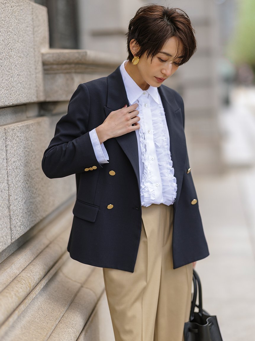 Mila Owen｜金釦ダブルブレストブレザー | Rakuten Fashion(楽天