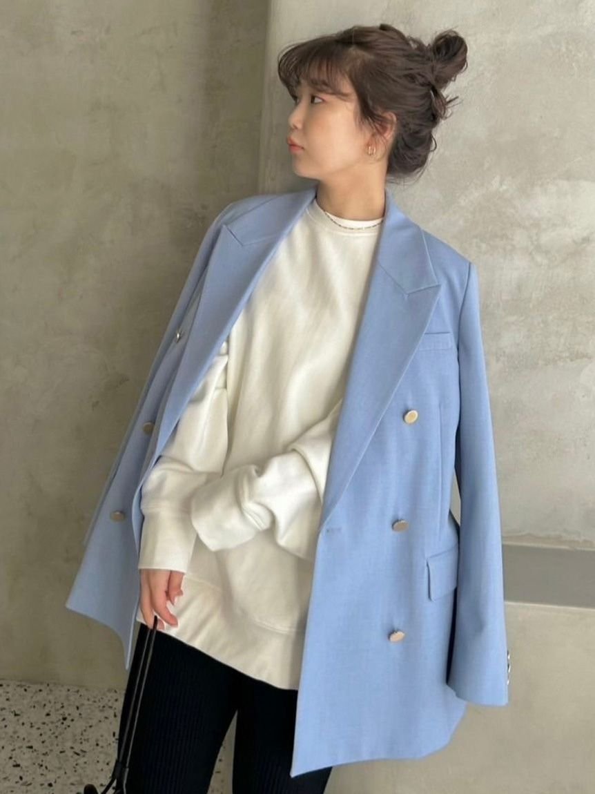 Mila Owen｜金釦ダブルブレストロングブレザー | Rakuten Fashion(楽天