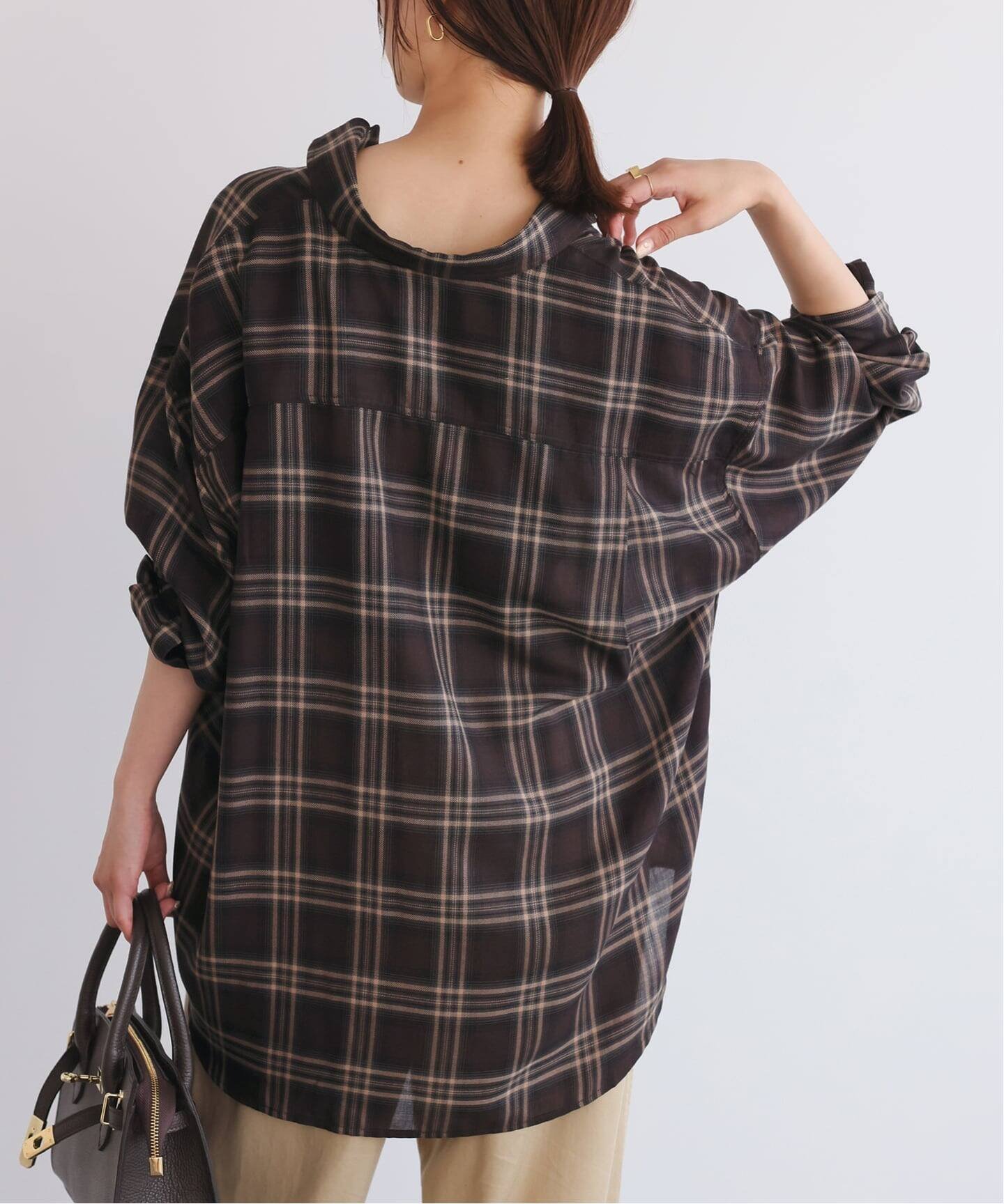 SLOBE IENA｜《追加》ビエラチェックルーズシャツ | Rakuten Fashion