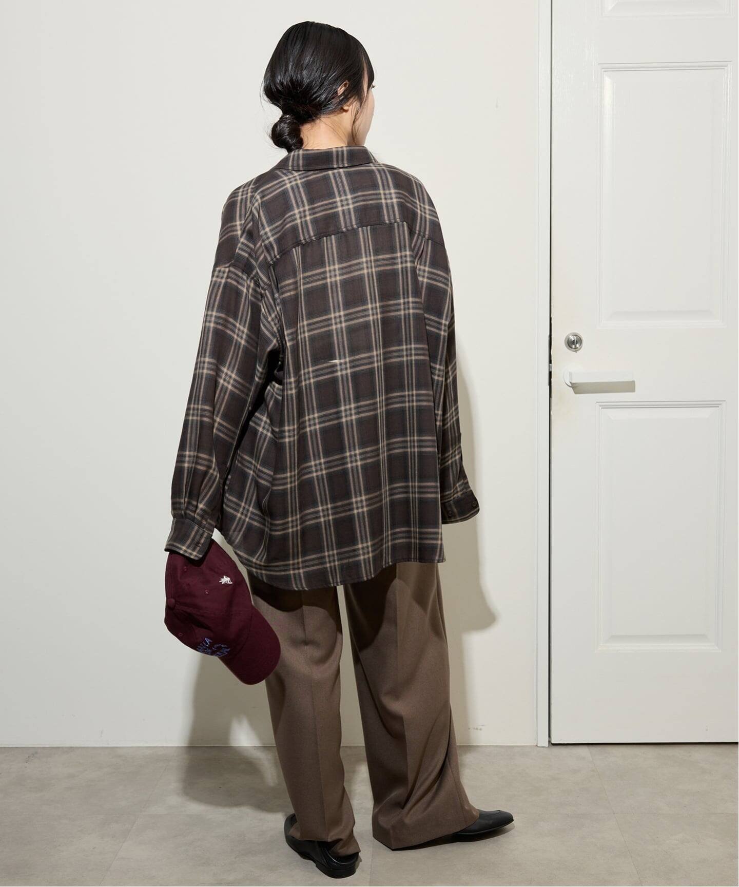 SLOBE IENA｜《追加》ビエラチェックルーズシャツ | Rakuten Fashion