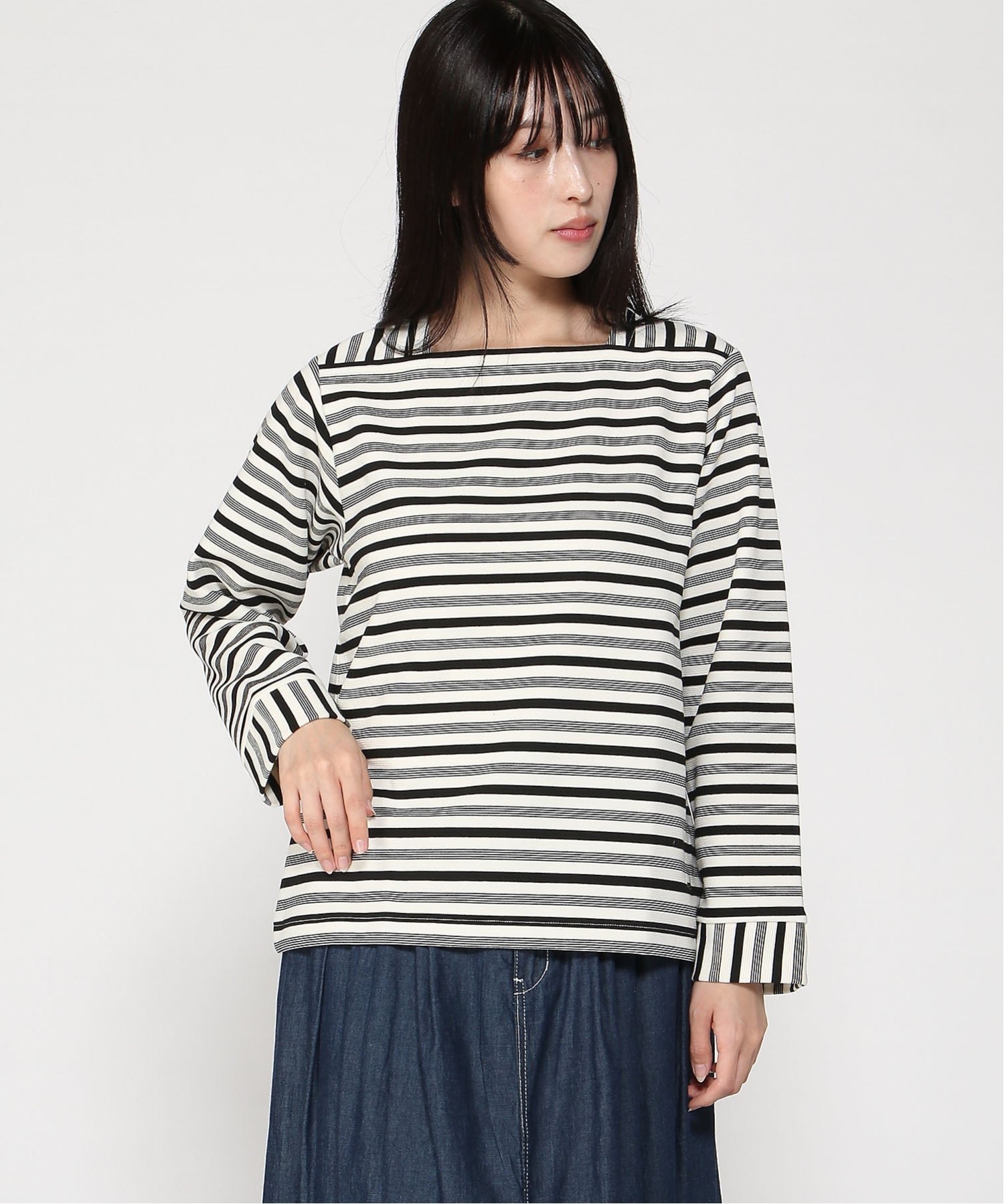 楽天市場】グレー（ネックラインスクエアネック）（Tシャツ