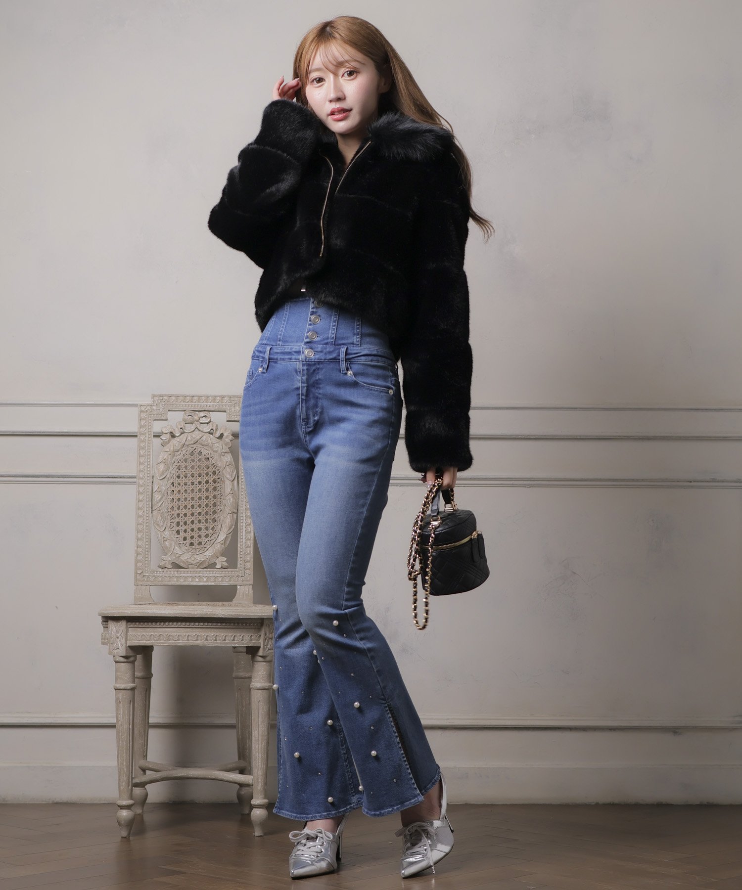 LIP SERVICE｜2wayカラーショートファージャケット | Rakuten Fashion