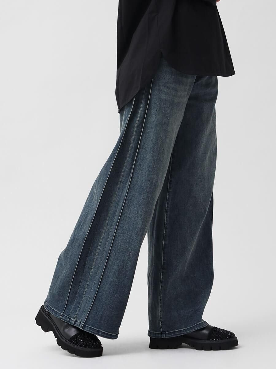 Vin｜サイドタックストレッチデニムパンツ | Rakuten Fashion(楽天