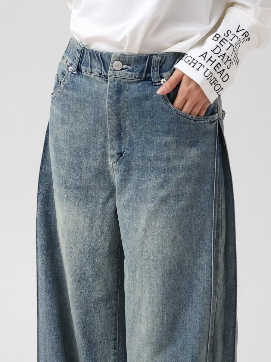 Vin｜サイドタックストレッチデニムパンツ | Rakuten Fashion(楽天