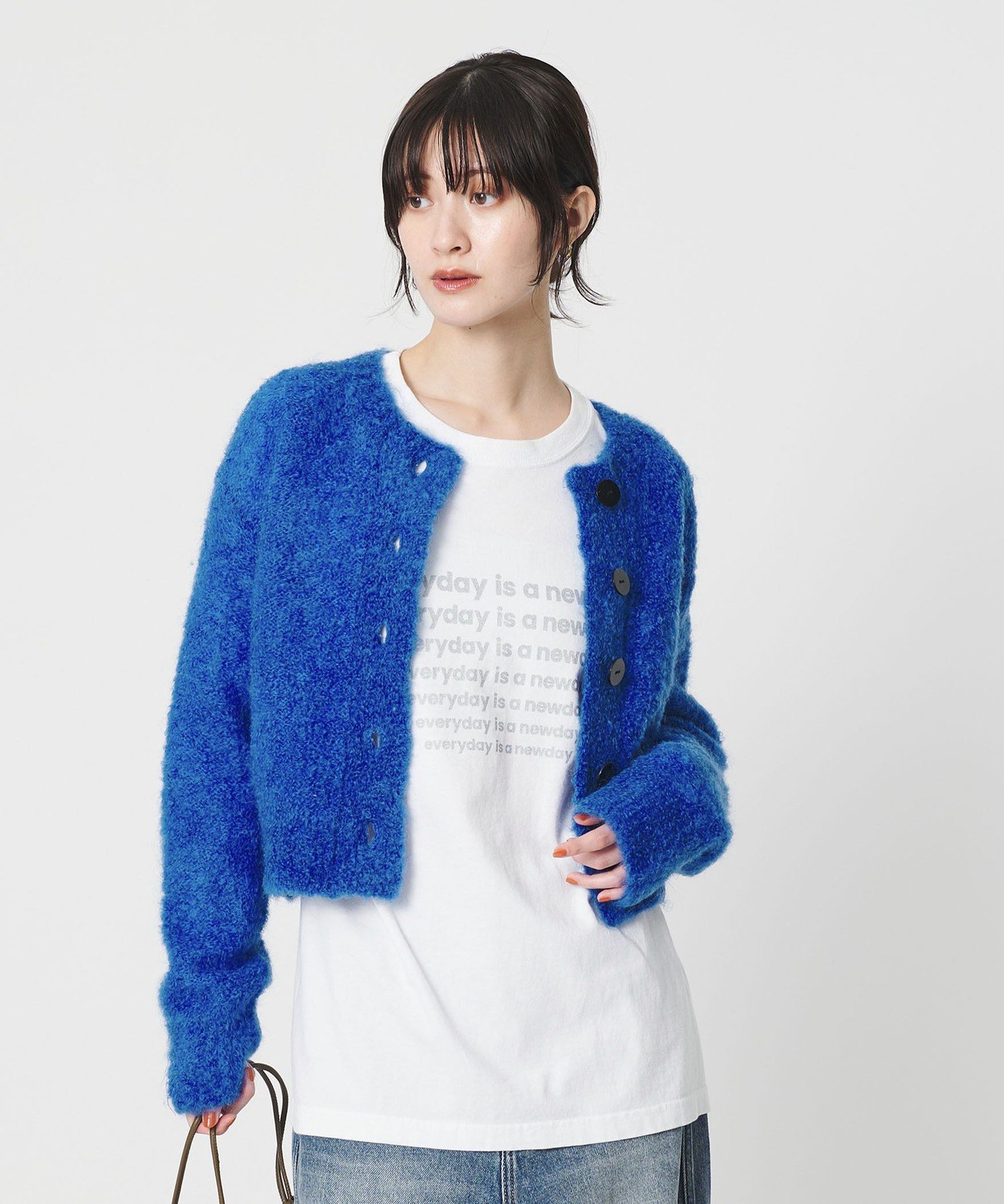 BEAUTY&YOUTH UNITED ARROWS｜ウールブレンド ブークレ クルーネック