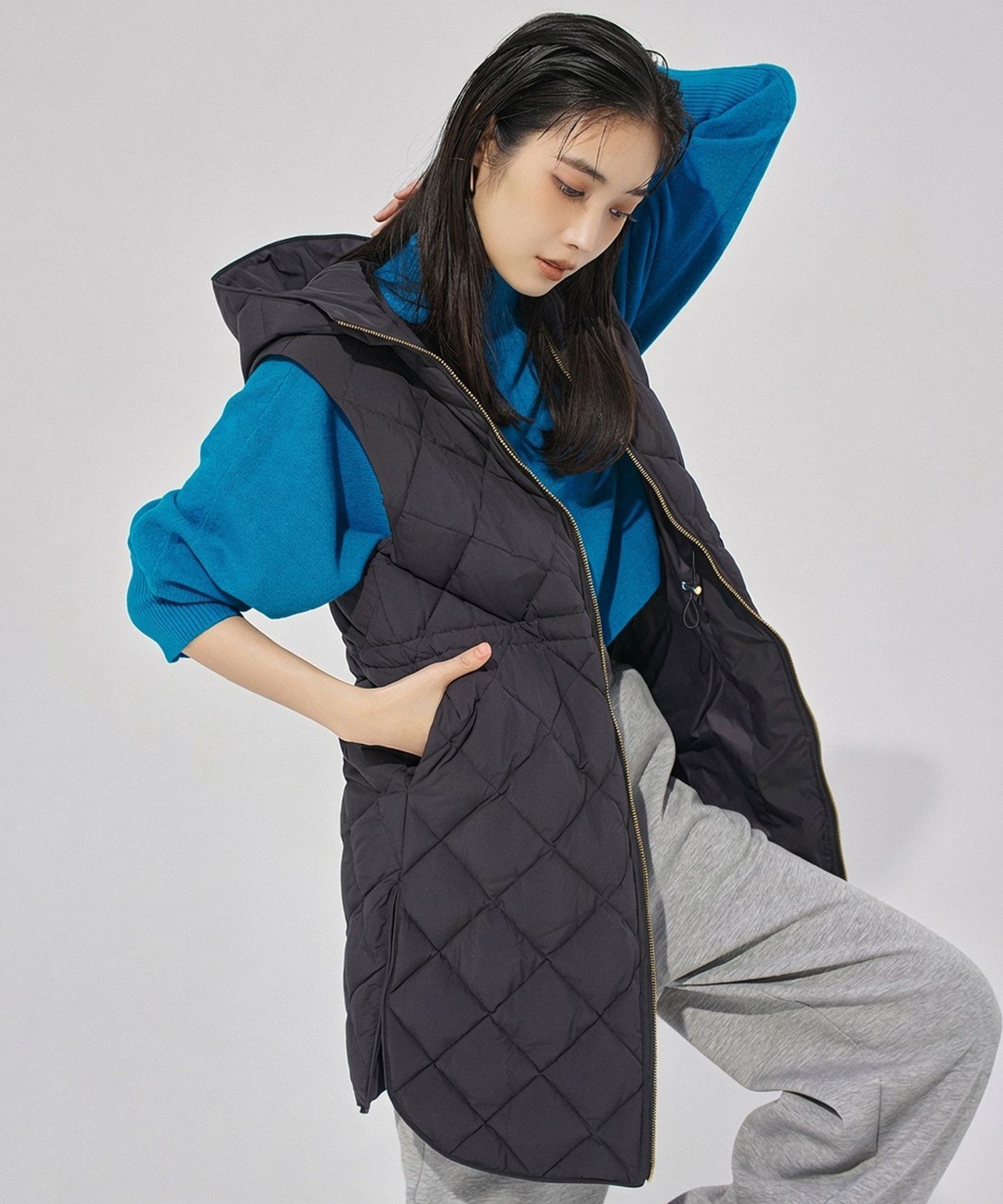 UNFILO｜【TAION×UNFILO 】フード付きジレ | Rakuten Fashion(楽天