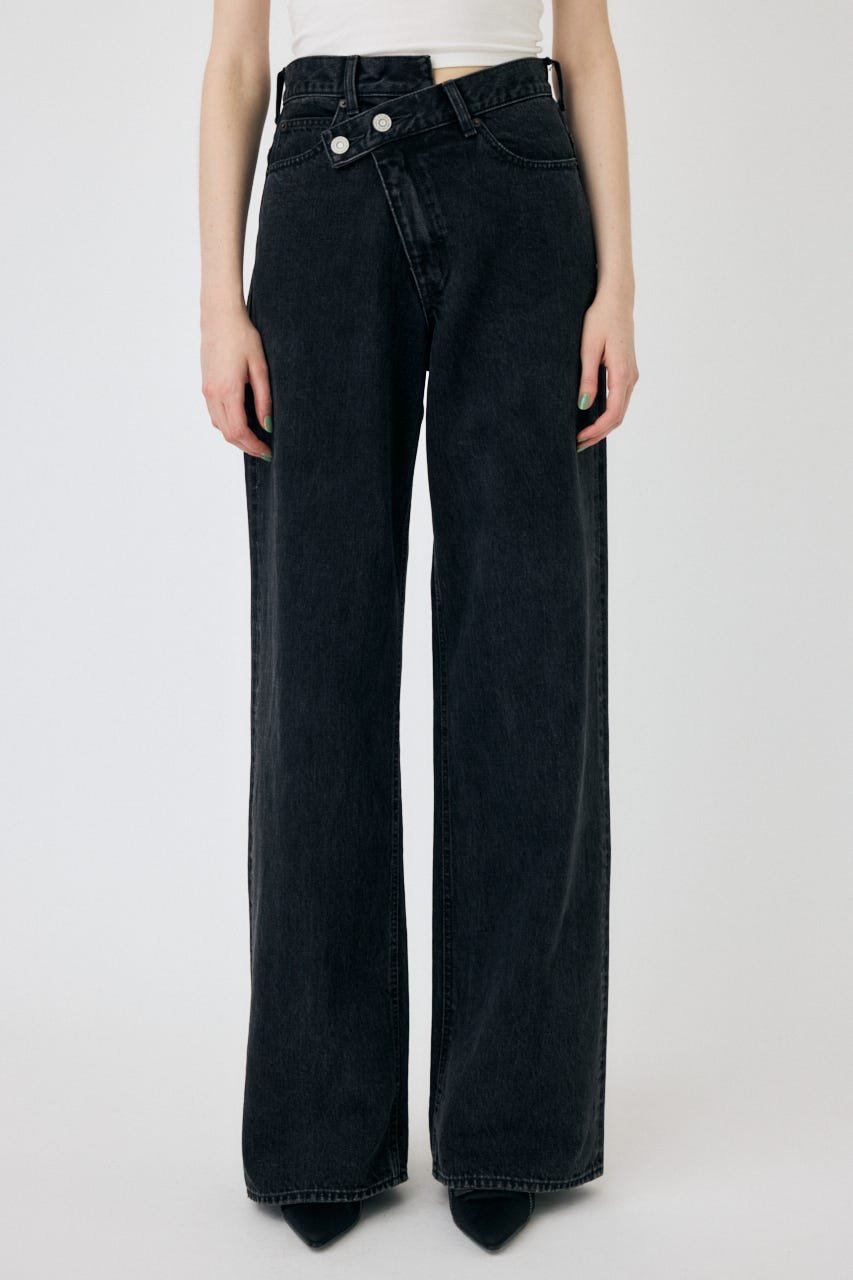 moussy｜CROSS WAIST WIDE STRAIGHT | Rakuten Fashion(楽天