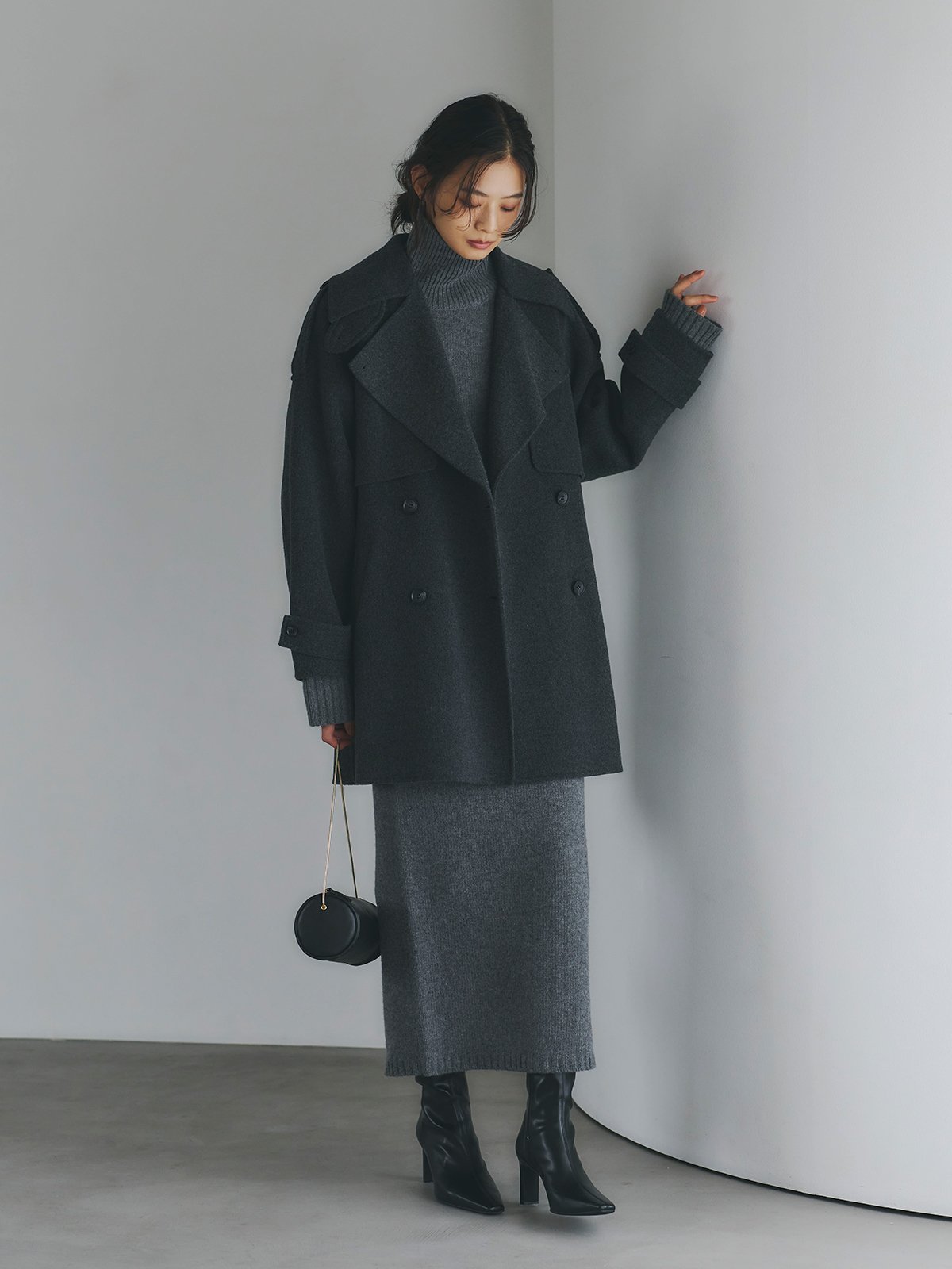 anuans｜HAMILTONウールカシミヤタートルネックプルオーバー | Rakuten