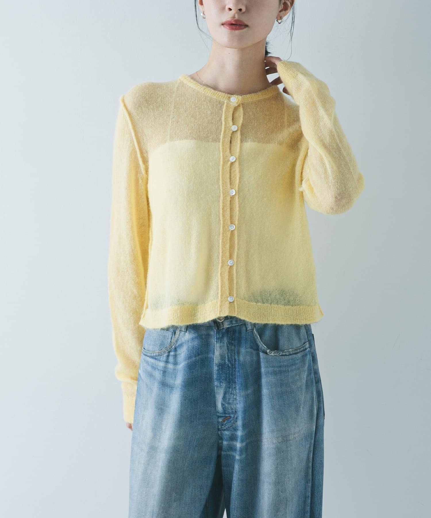 URBAN RESEARCH｜シアーモヘヤカーディガン | Rakuten Fashion(楽天