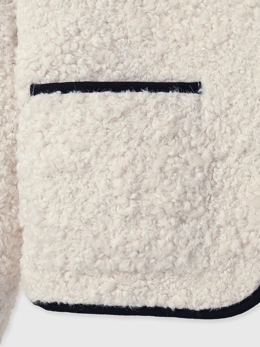 anuans｜ECOPELパイピングボアジャケット | Rakuten Fashion(楽天