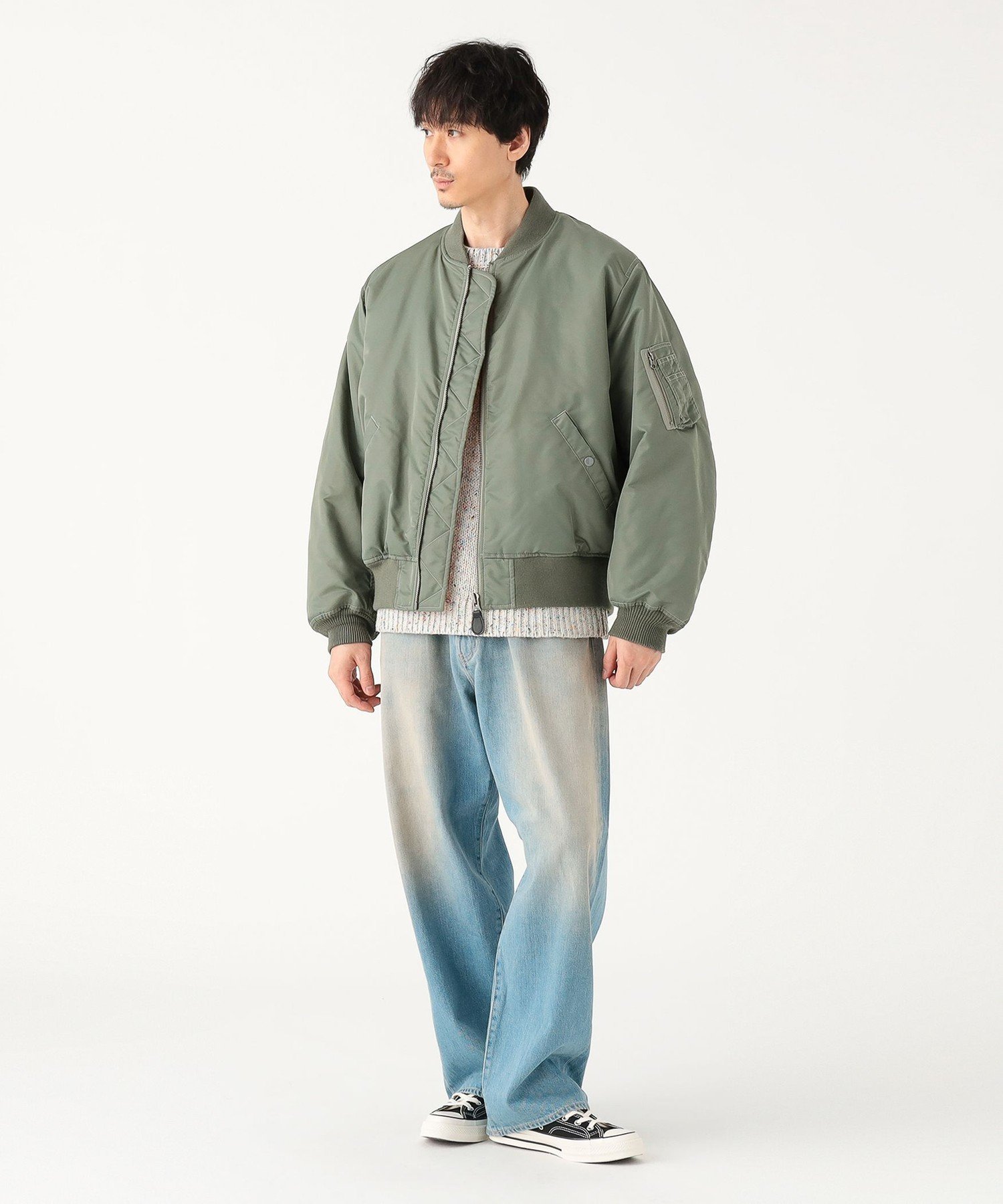 BEAMS MEN｜リラックスフィット THERMOLITE(R) MA-1 (撥水) | Rakuten