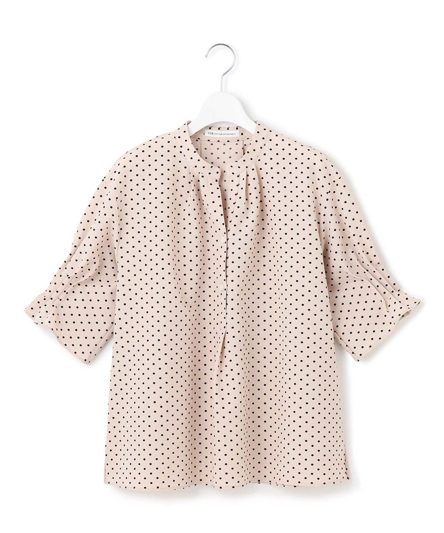 23区｜【WEB&一部店舗限定/洗える】ドットプリント サッカー ブラウス