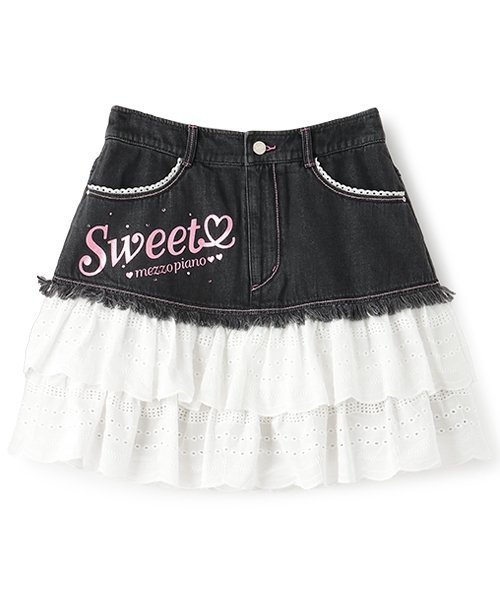 NARUMIYA ONLINE｜復刻♪ デニム×レース Sweetスカート | Rakuten