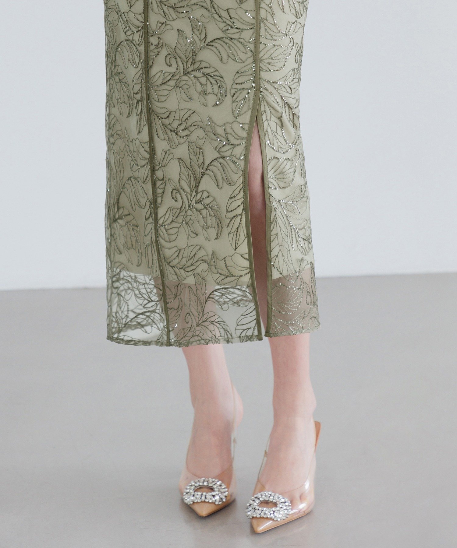 Leja｜3WAYフラワーチュールアシンメトリーIラインドレス結婚式