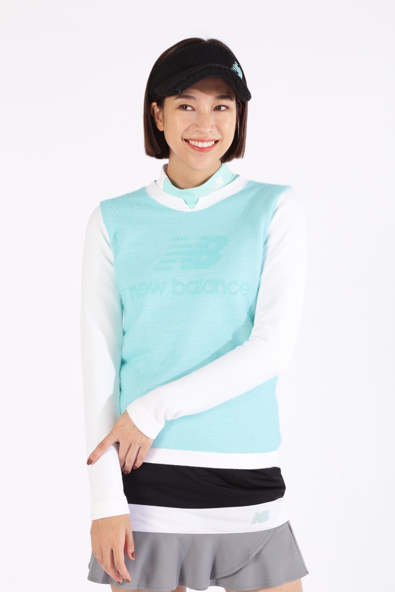 New Balance Golf｜遠赤外線蓄熱保温 フェザーボーダー クルーネック