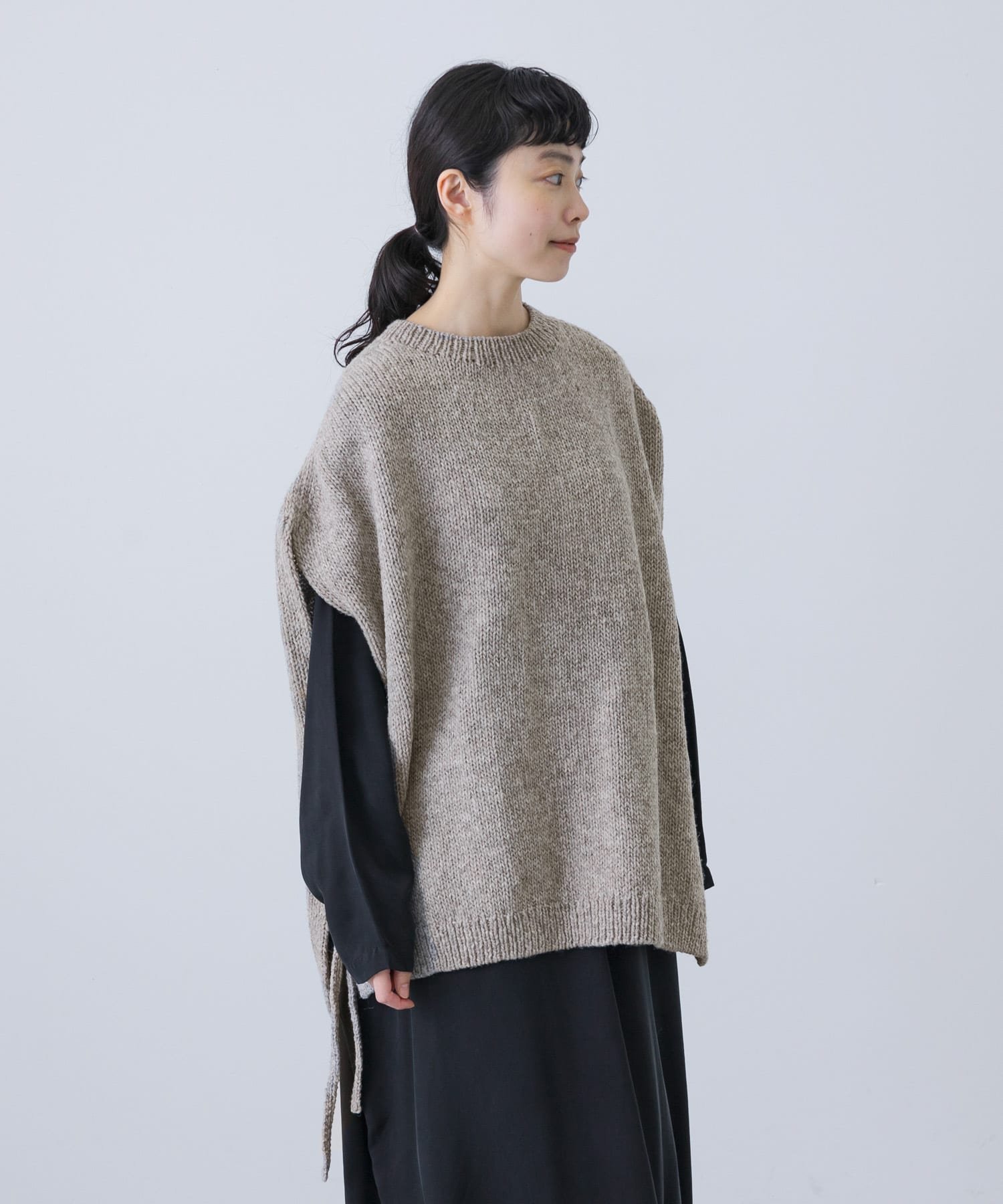 かぐれ｜ペルーワイドニットベスト | Rakuten Fashion(楽天