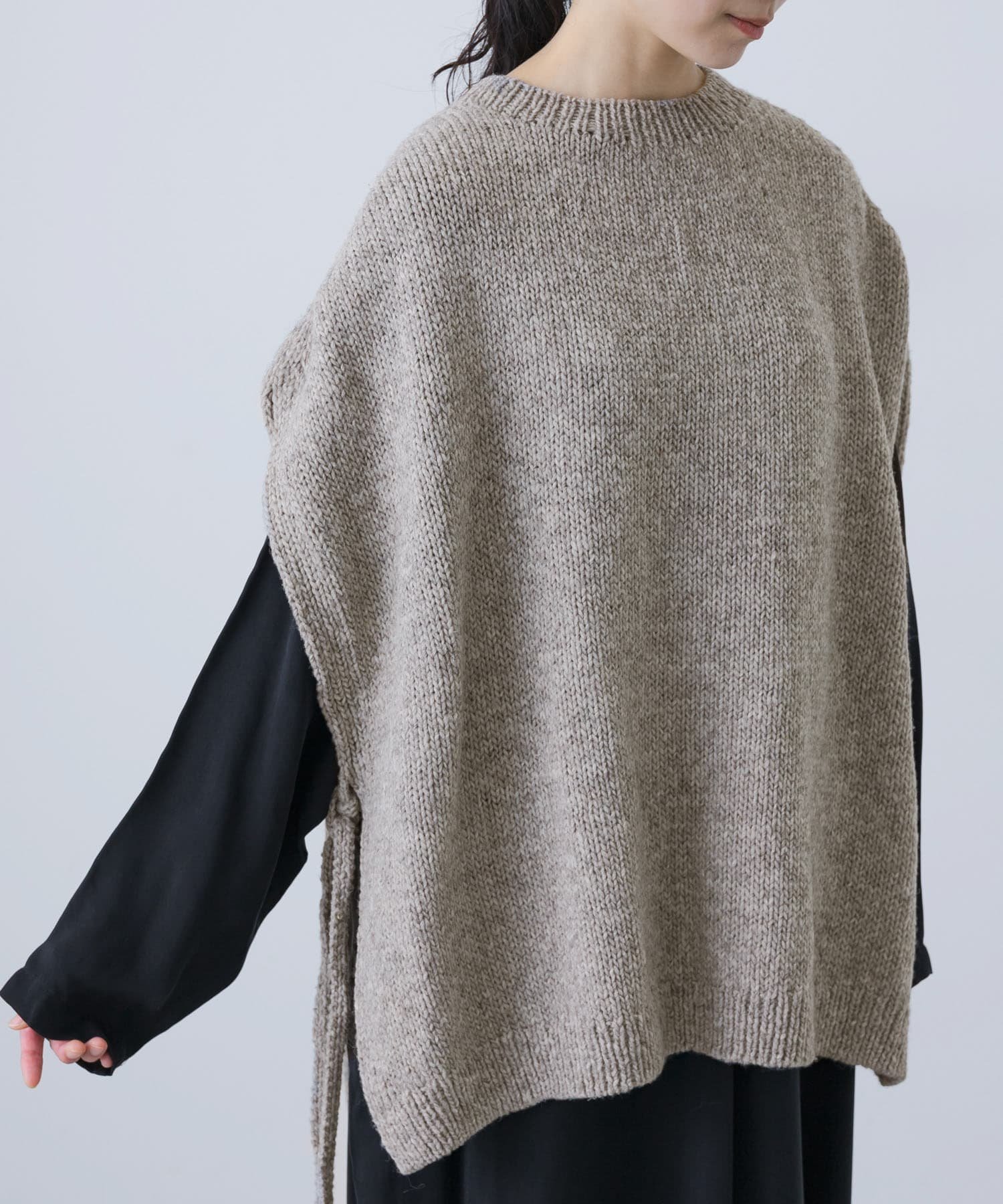 かぐれ｜ペルーワイドニットベスト | Rakuten Fashion(楽天