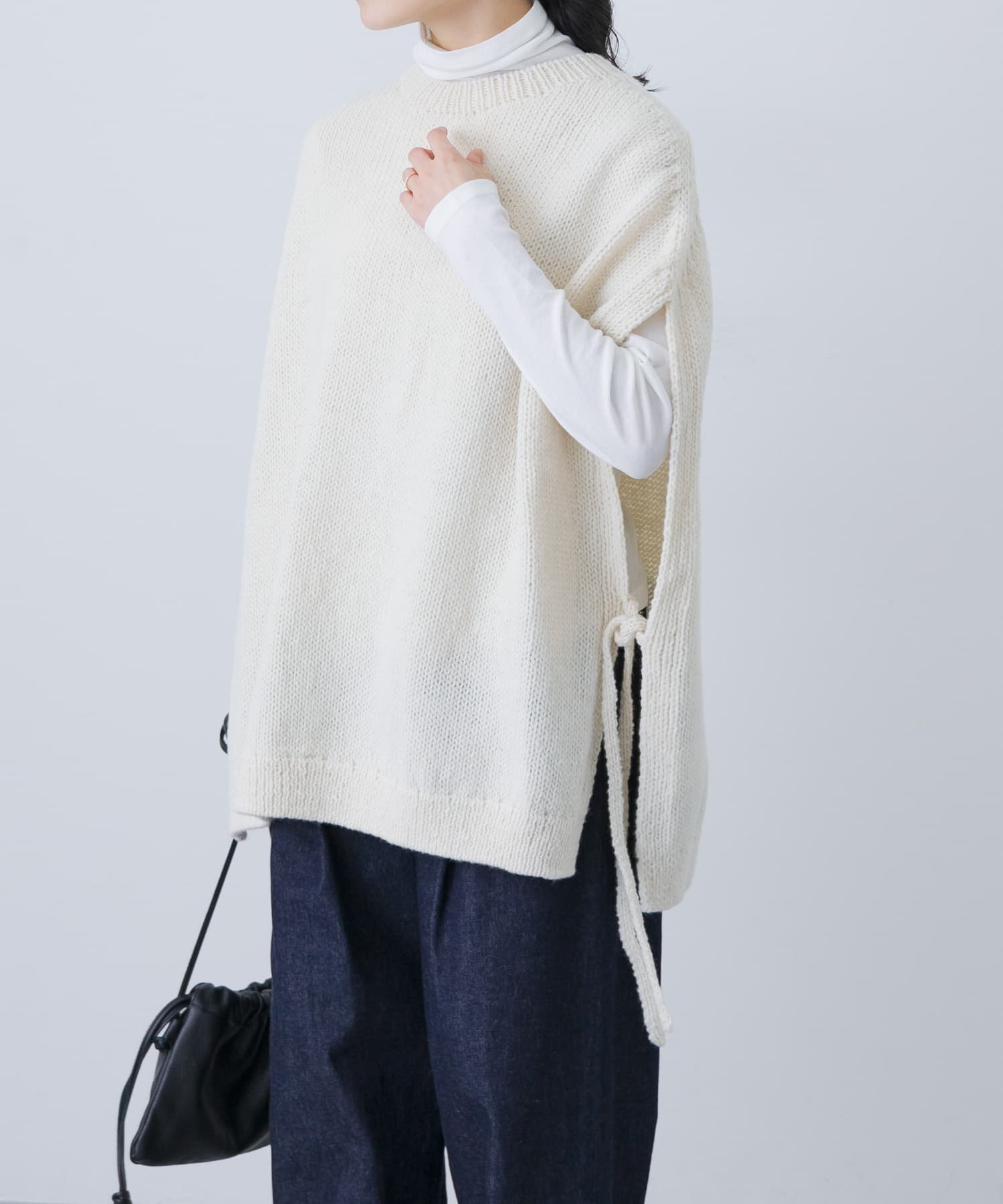 かぐれ｜ペルーワイドニットベスト | Rakuten Fashion(楽天