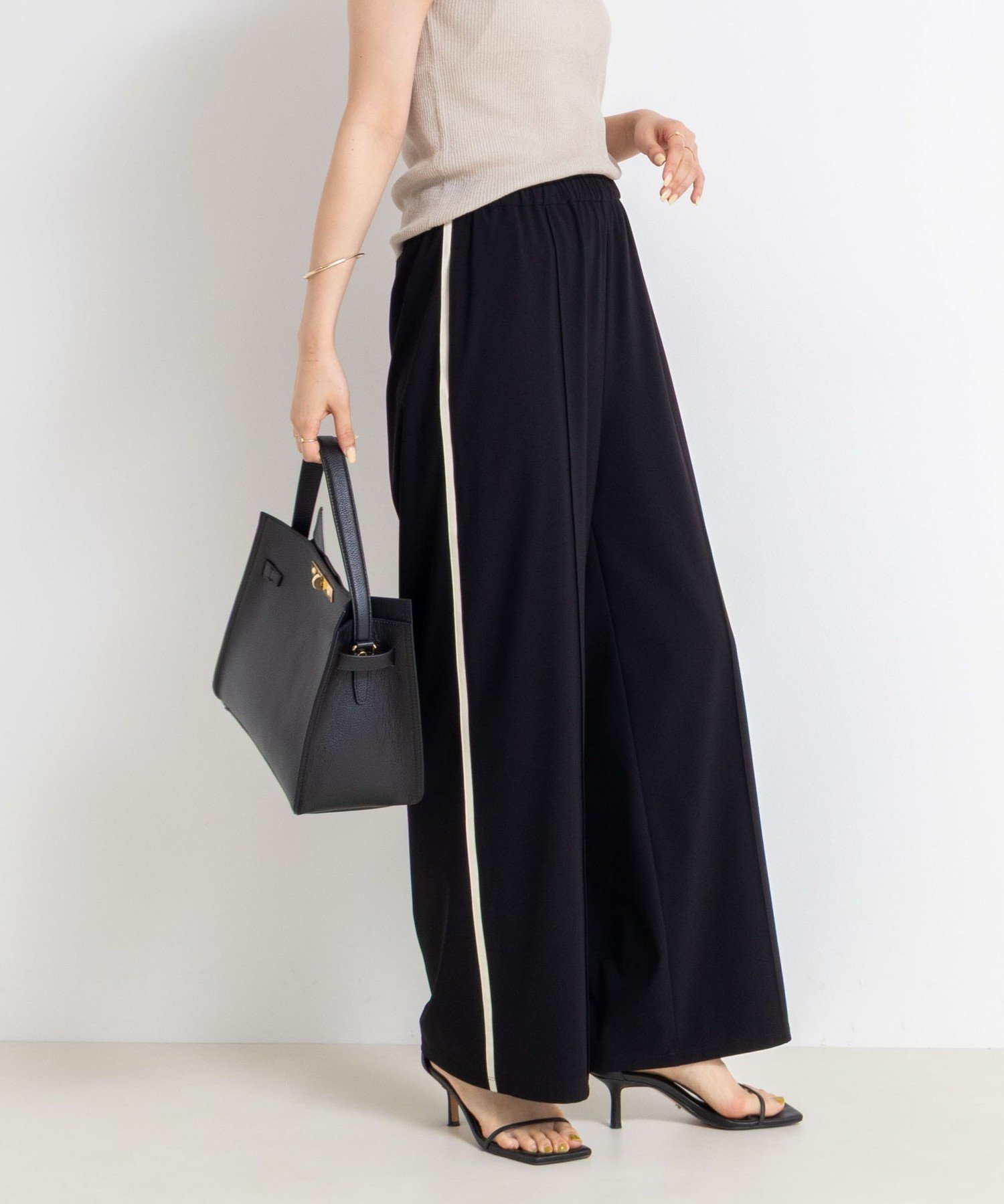 NOLLEY'S｜ウォッシャブルサイドライントリコットパンツ | Rakuten