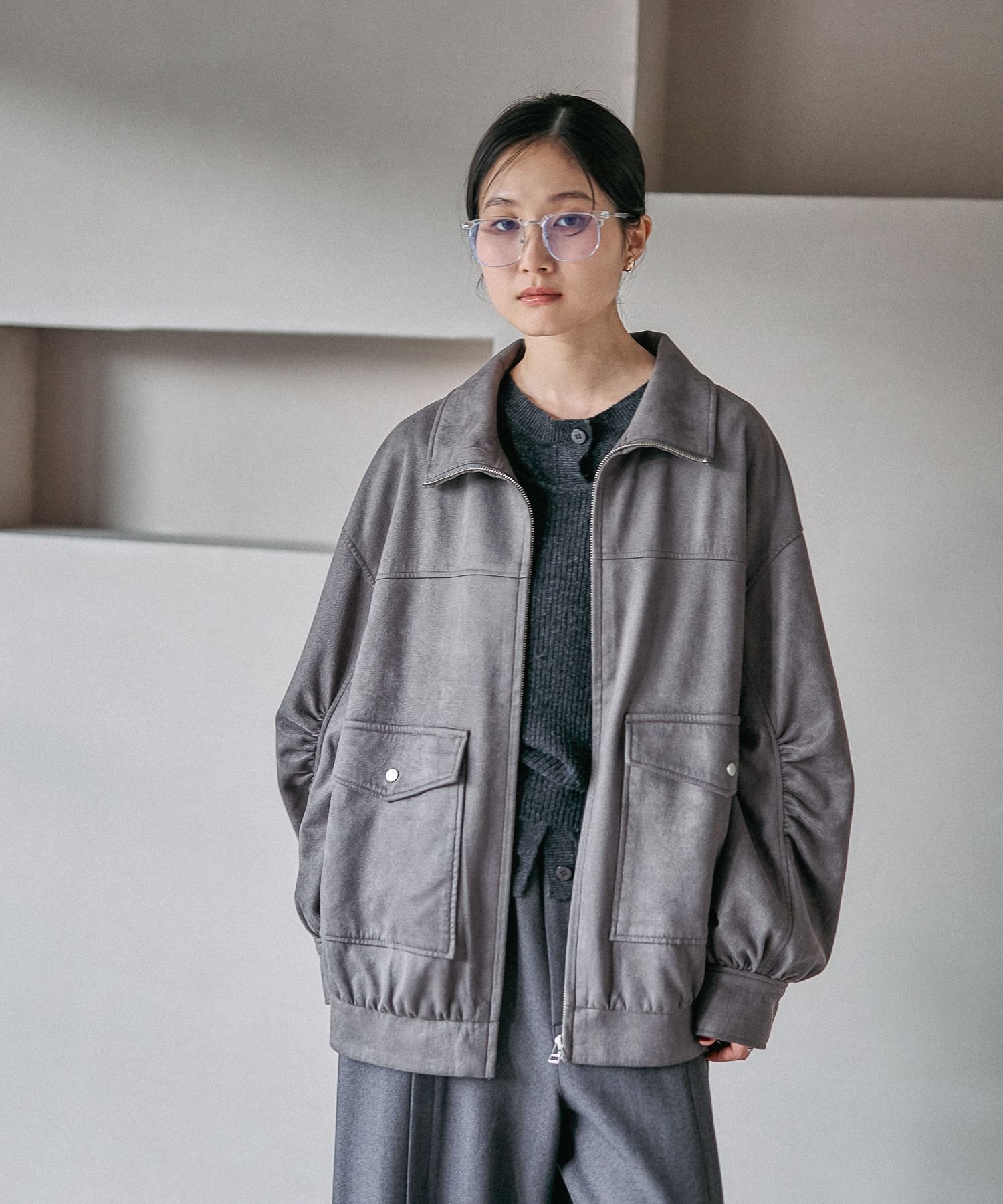 LEPSIM｜フェイクスエードブルゾン | Rakuten Fashion(楽天