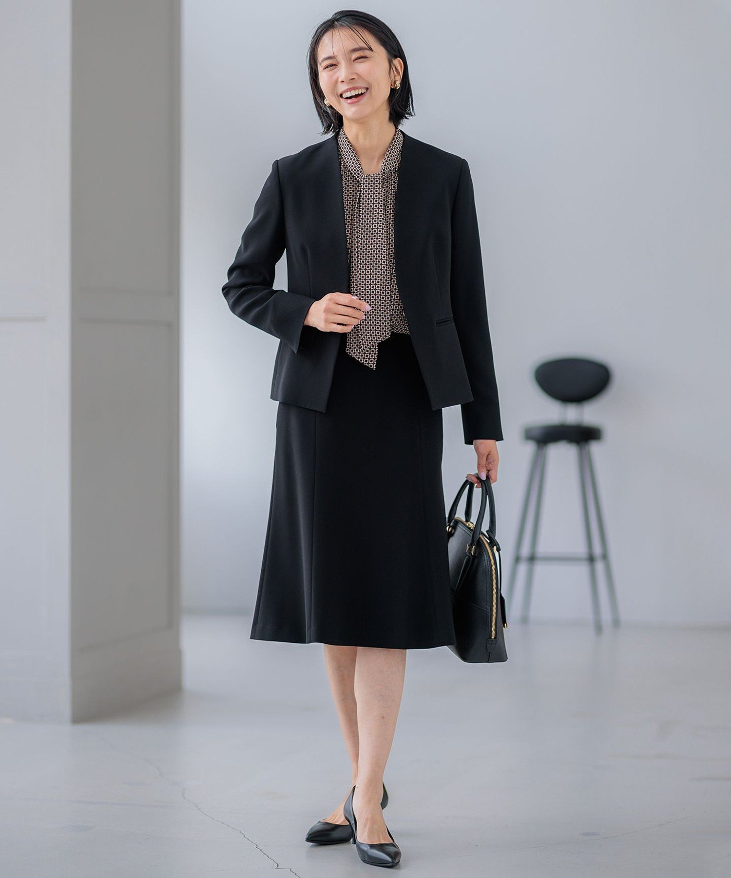 23区｜【セットアップ対応/洗える】トリアセダブルジョーゼット ノー