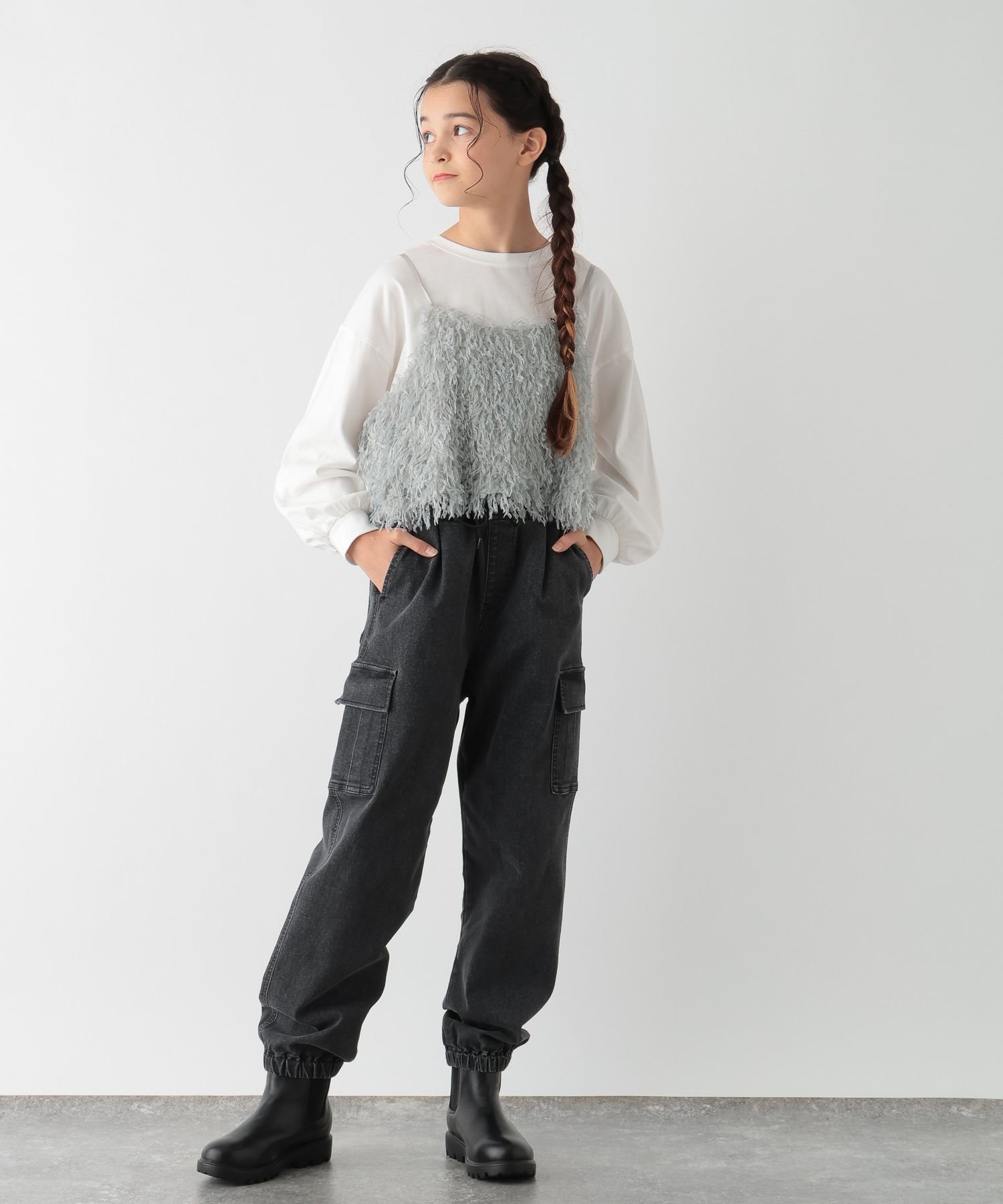 GLOBAL WORK｜フェザーニットビスチェ/キッズ/137681 | Rakuten