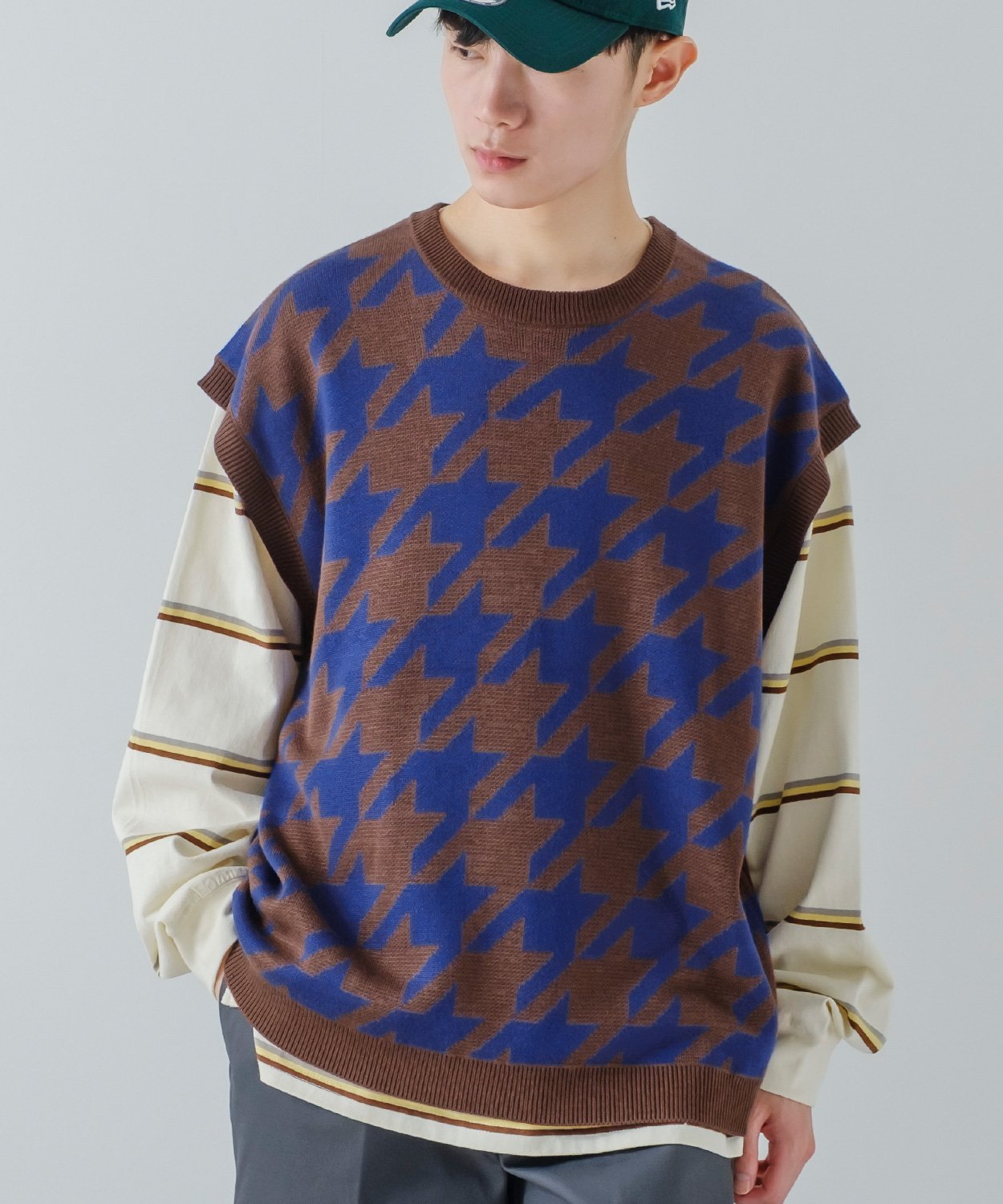 improves｜【improves】千鳥柄ニットベスト | Rakuten Fashion(楽天