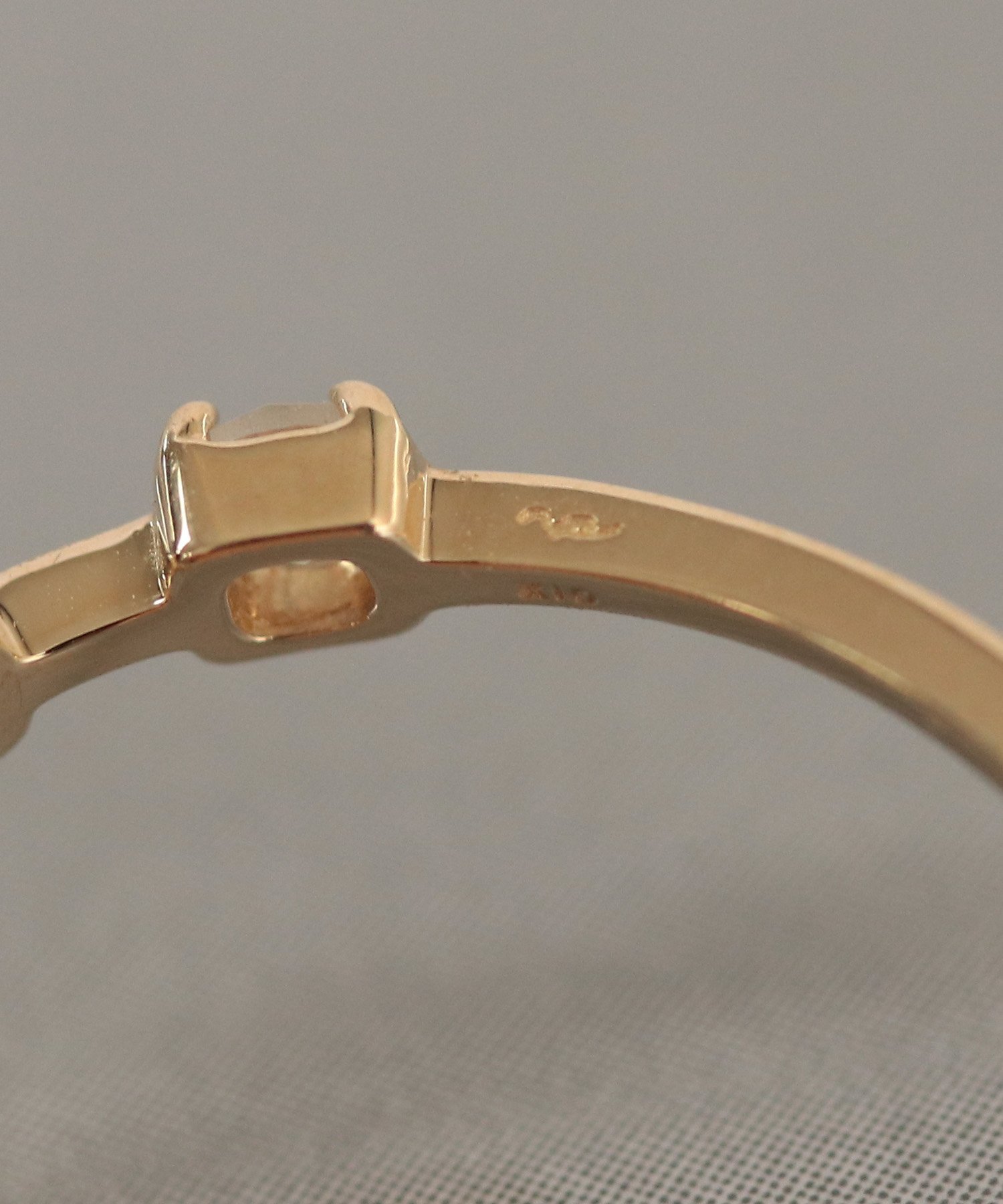 NOIR DE POUPEE｜le bois K10 スクエア 石とばしリング | Rakuten