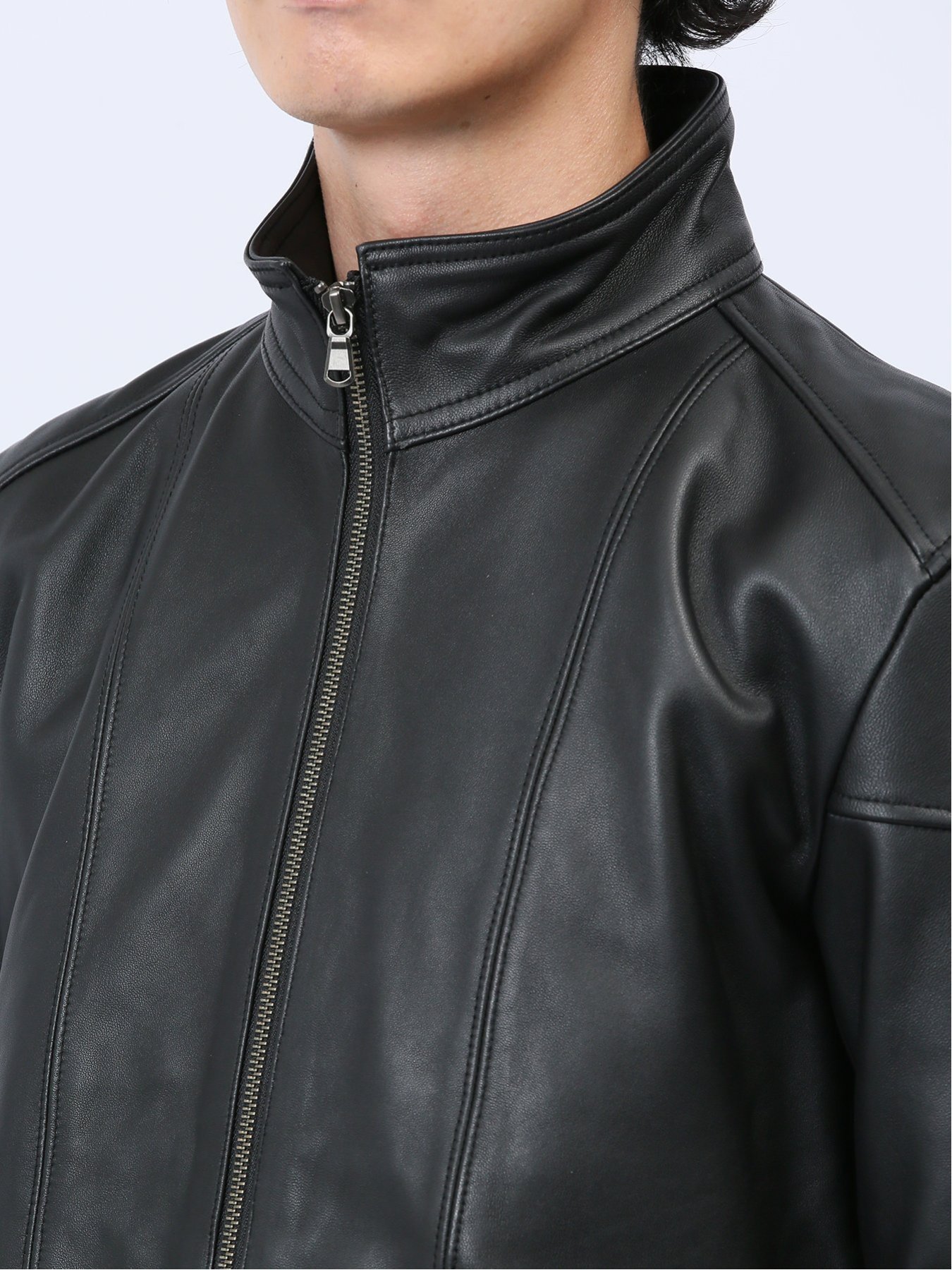 TAKA-Q｜シープレザー シングルライダースジャケット | Rakuten