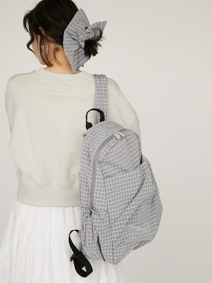 emmi｜ボックスチェックギャザーボディーバックパック | Rakuten