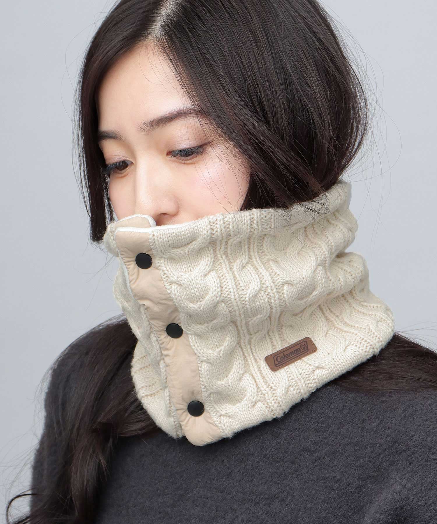 A.M.S.｜コールマン ネックウォーマー ボタン マフラー スヌード