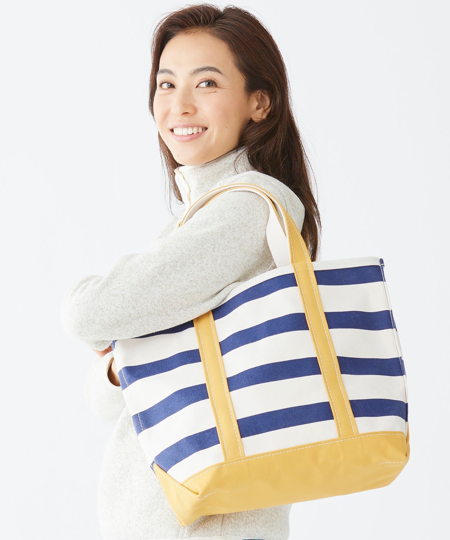 L.L.Bean｜ボート・アンド・トート、オープン・トップ ストライプ