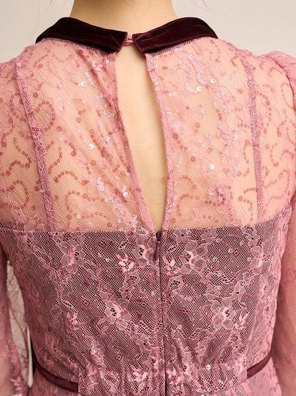 SNIDEL｜Sustainableティアードチュールドレス | Rakuten Fashion(楽天