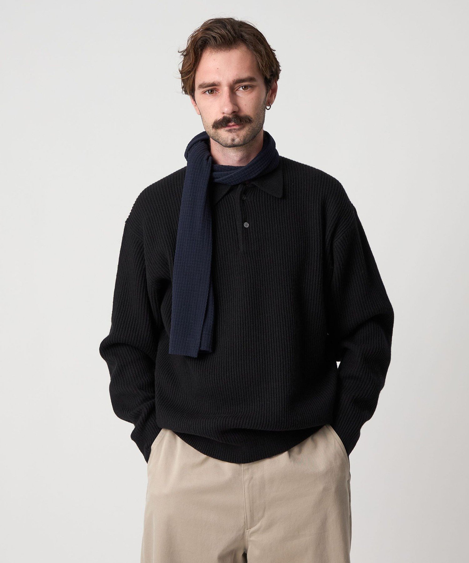 Steven Alanオーストラリアンラムズウール ポロカラー ニット BEAUTY&YOUTH UNITED ARROWS｜<Steven Alan> オーストラリアン