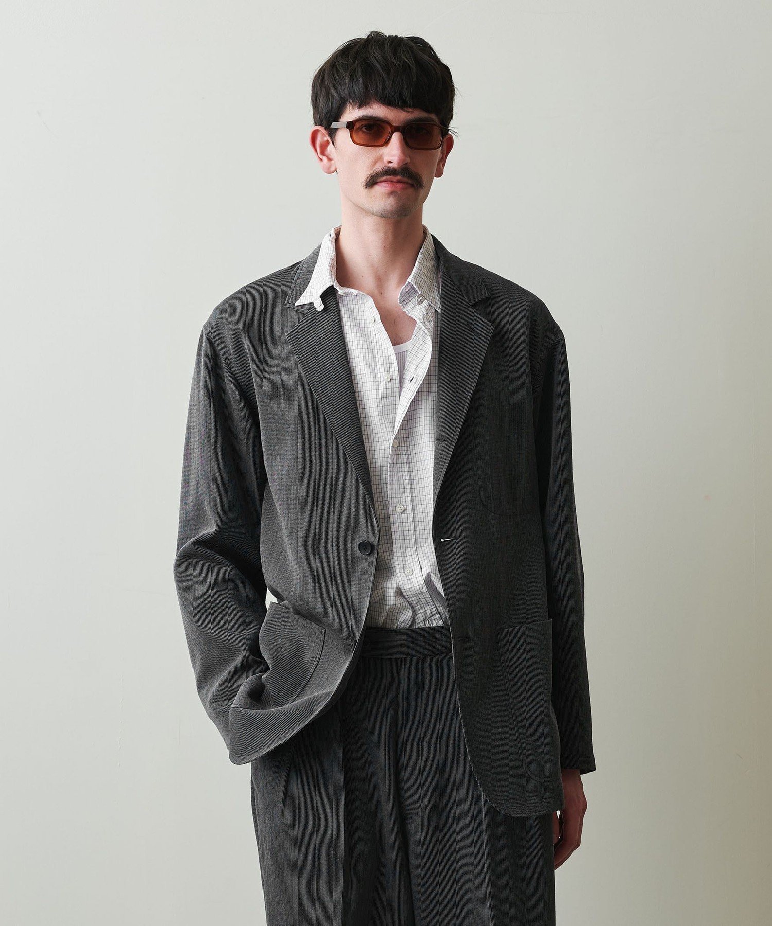 【Steven Alan】PE/L ブッチャーシングルブレスト 3B ジャケット Steven Alan＞ PE/L ブッチャー シングルブレスト 3B ジャケット