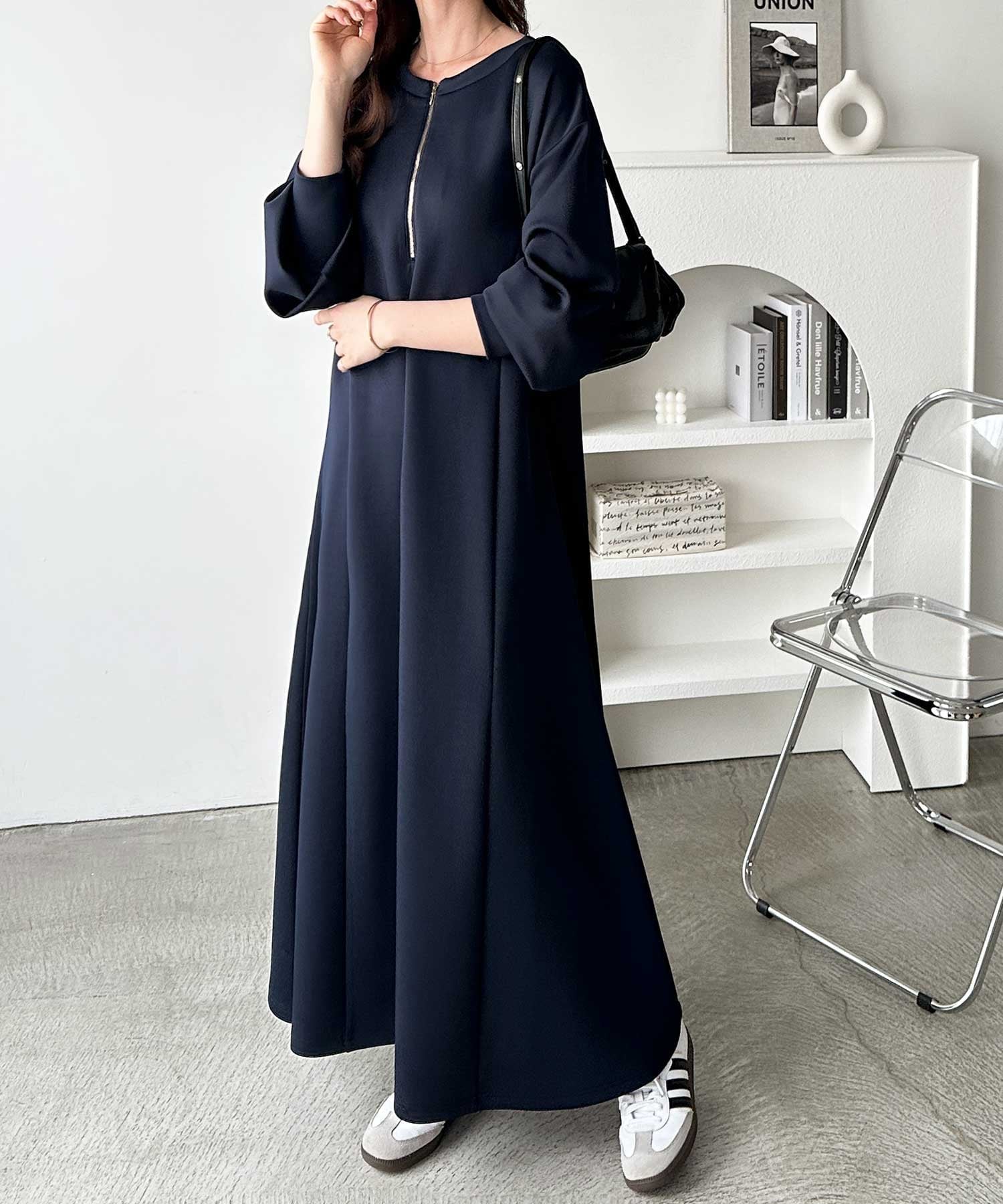 GeeRA｜前後2WAYハーフジップワンピース | Rakuten Fashion(楽天