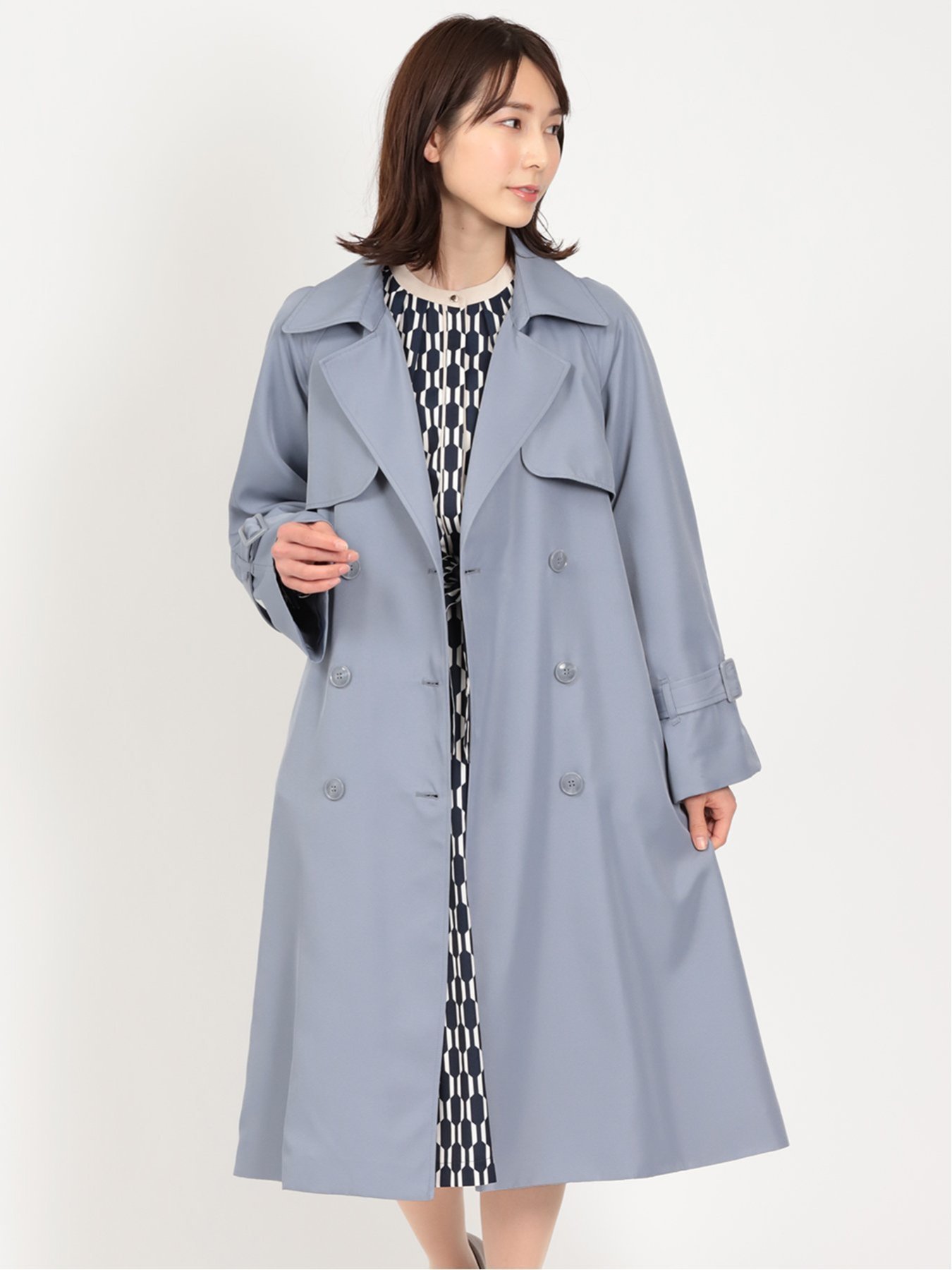 TAKA-Q｜着流し ダブルトレンチコート | Rakuten Fashion(楽天