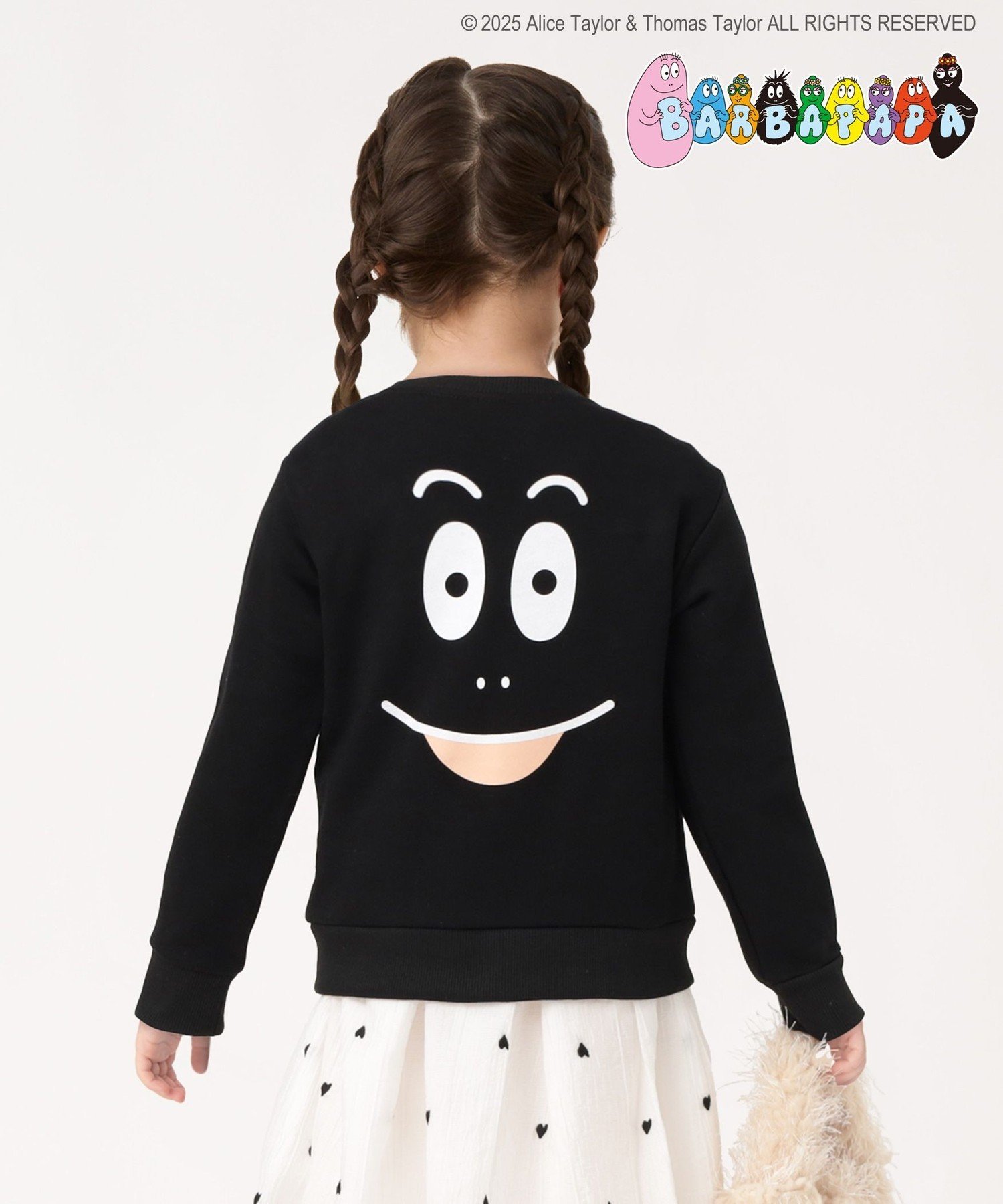 キャピタル　スマイリー　エルボーパッチ　プリント 黒スウェット 5号 Champion（チャンピオン）の「【CHAMPION / チャンピオン】別注 R/W