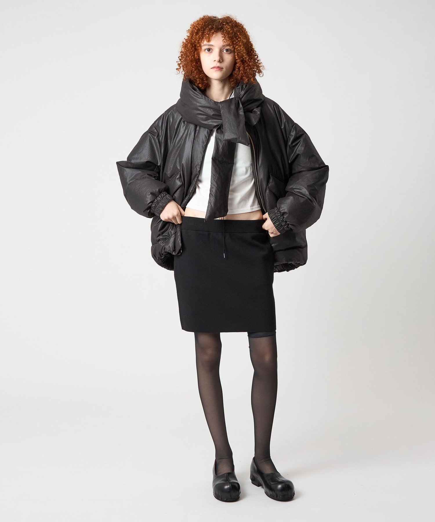 6 ROKU ダウンフーディージャケット ブラック 38サイズ BEAUTY&YOUTH UNITED ARROWS｜<6(ROKU)>ダウン フーディー ジャケット