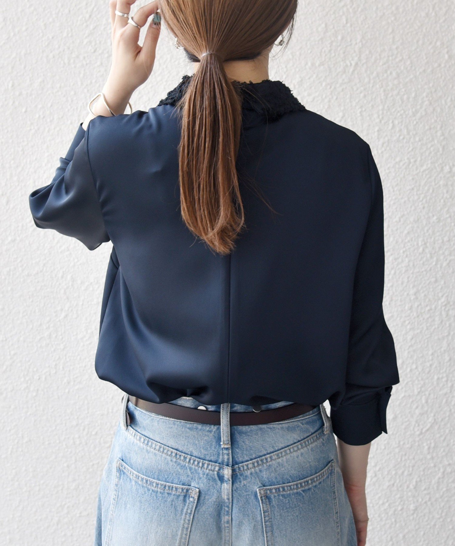 SHIPS any:<洗濯機可能>サテン レースカラー ブラウス SHIPS any:〈洗濯機可能〉サテン レースカラー ブラウス｜ SHIPS 公式