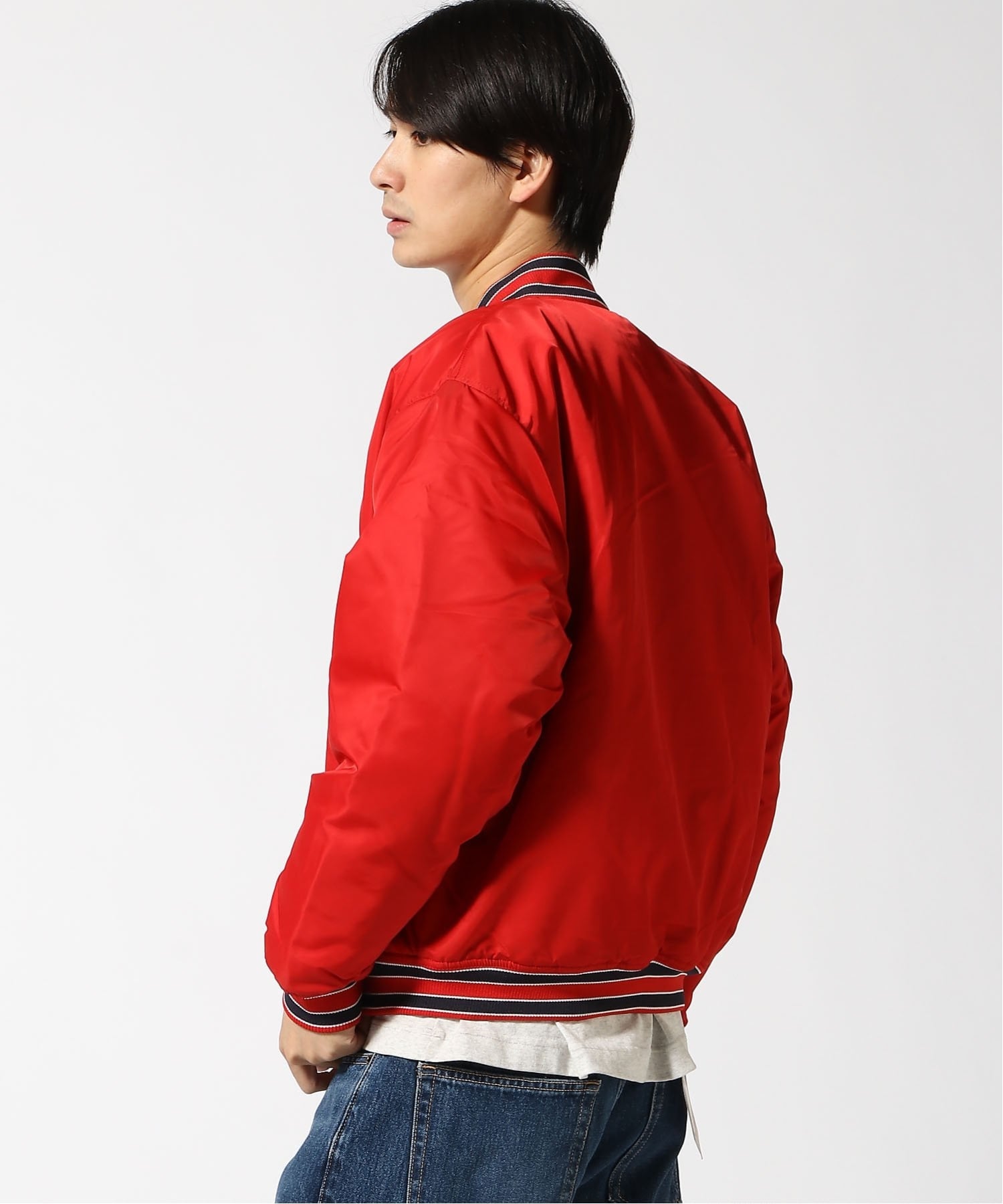 GUESS｜GUESS JEANS ジャケット アウター(M)SCRIPT Varsity Jacket