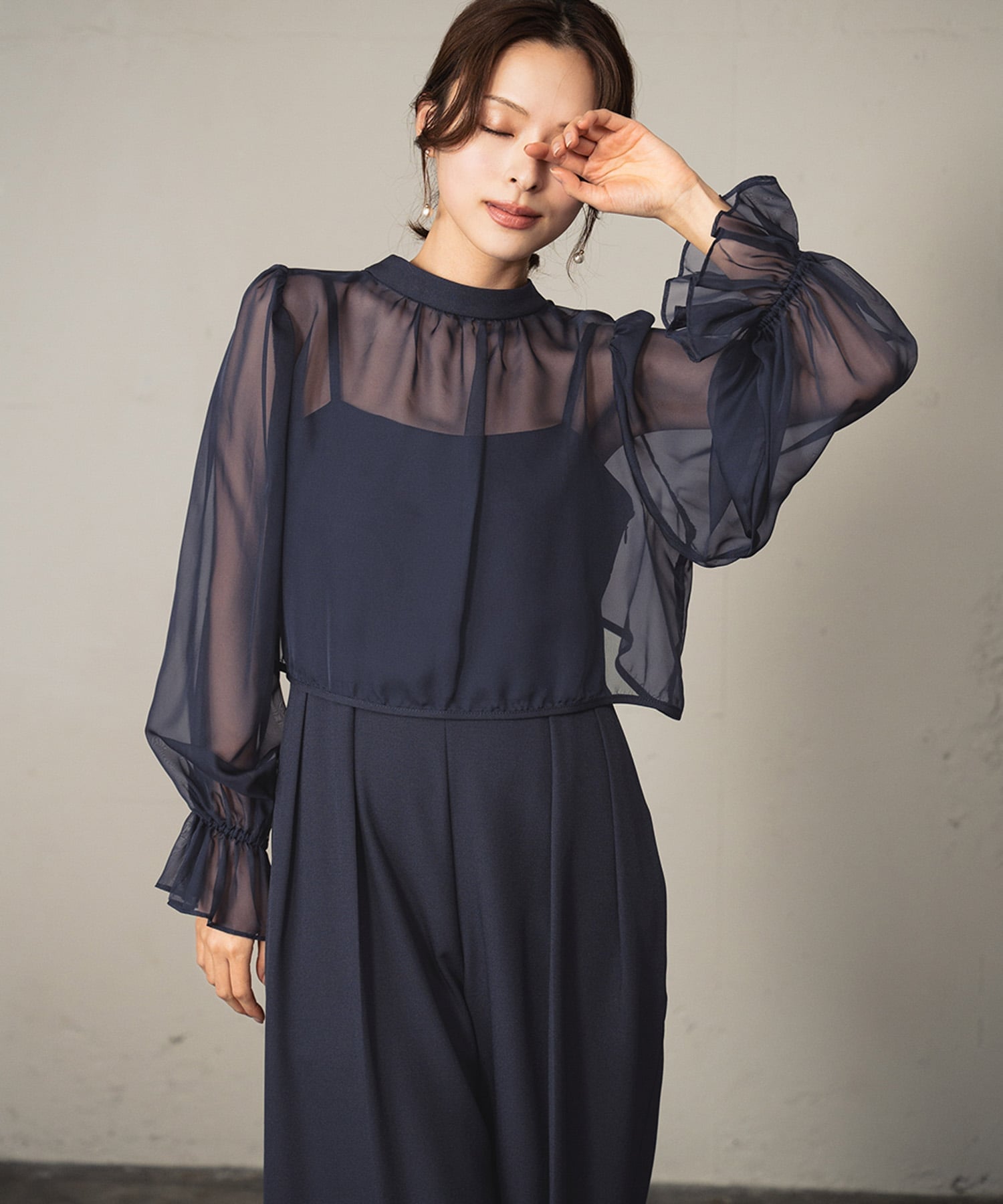 RIVER FIELD & Co.｜マルチウェイ ボレロ オールインワン パンツドレス