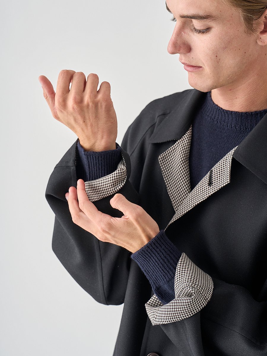 JOHN SMEDLEY｜ウールダブルクロス バルマカーンコート |FC214