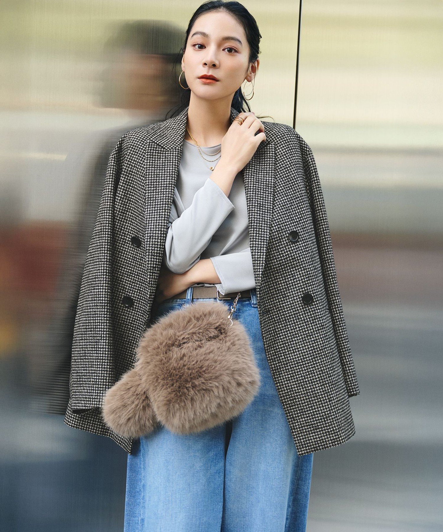 23区｜【見上愛さん着用/VERY12月号掲載】ループミックスツイード