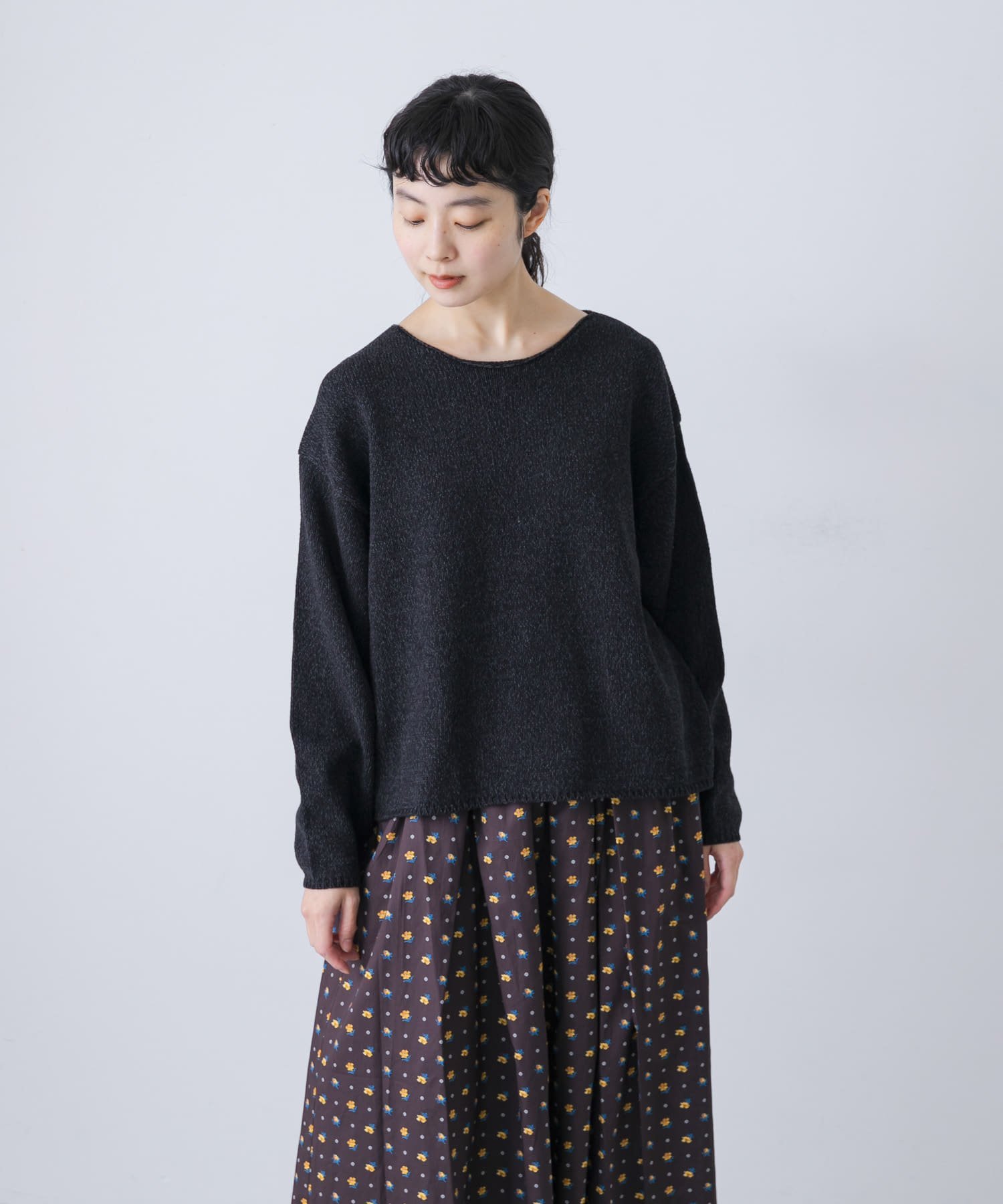 かぐれ｜テープヤーンボートネックニット | Rakuten Fashion(楽天